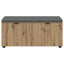 Skobænk med hynde Artisan-eg 100 x 38 x 46 cm Konstrueret træ