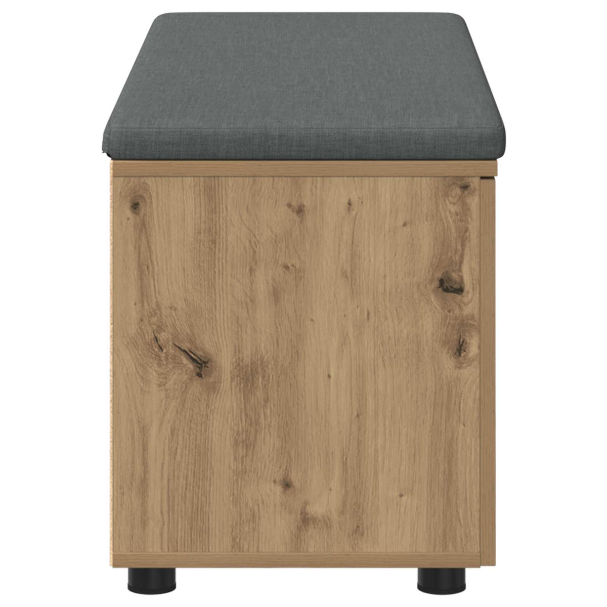 Skobænk med hynde Artisan-eg 100 x 38 x 46 cm Konstrueret træ