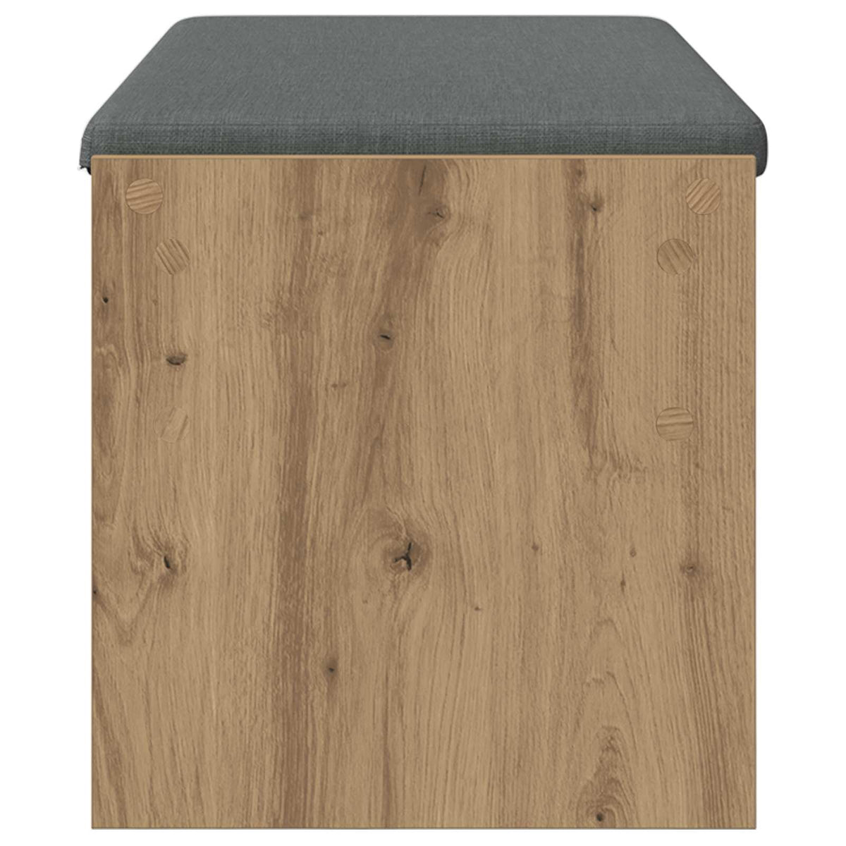 Skobænk med hynde Artisan-eg 103 x 38 x 40 cm Konstrueret træ