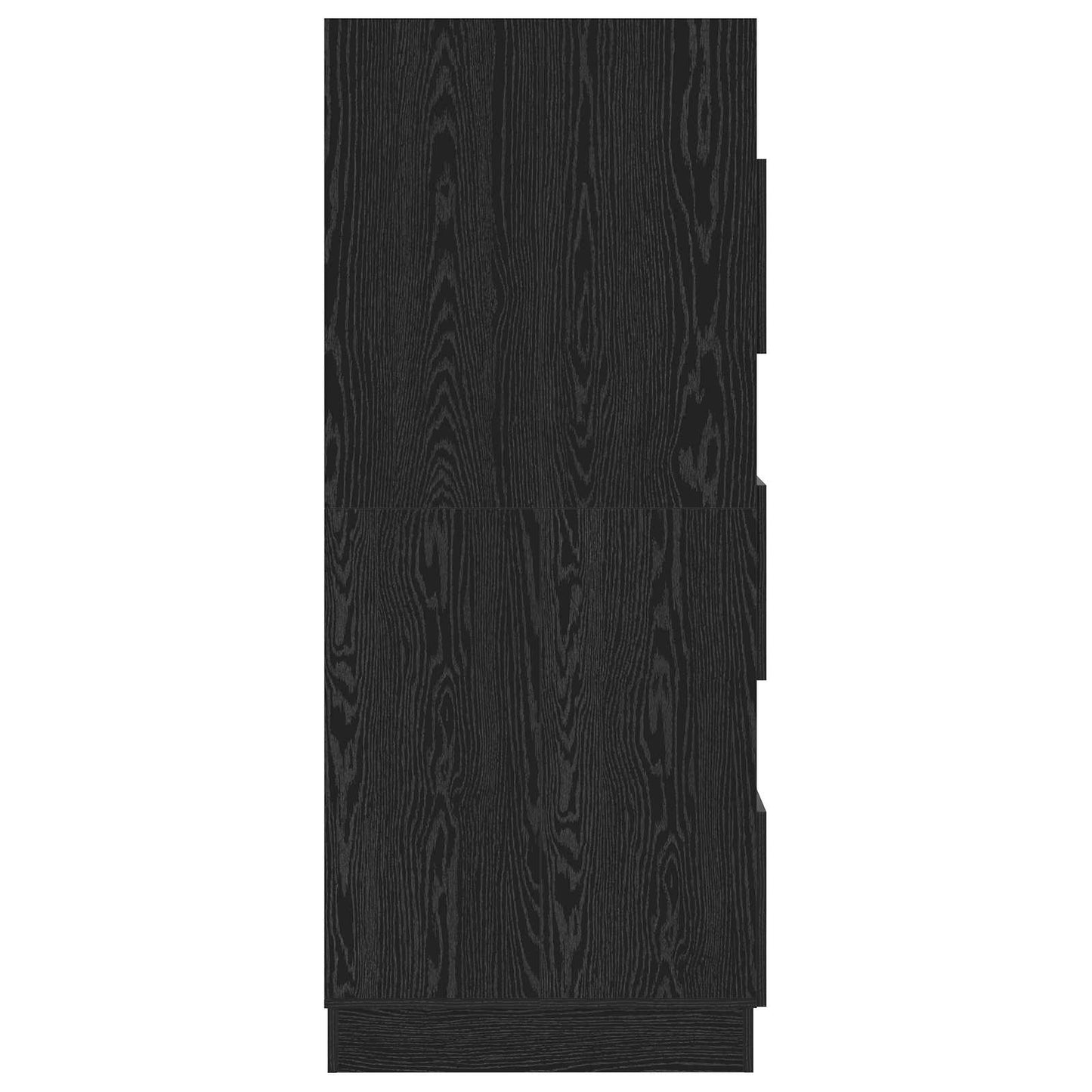 Vaskeskab med dør Sort eg 50 x 68 x 162 cm Konstrueret træ