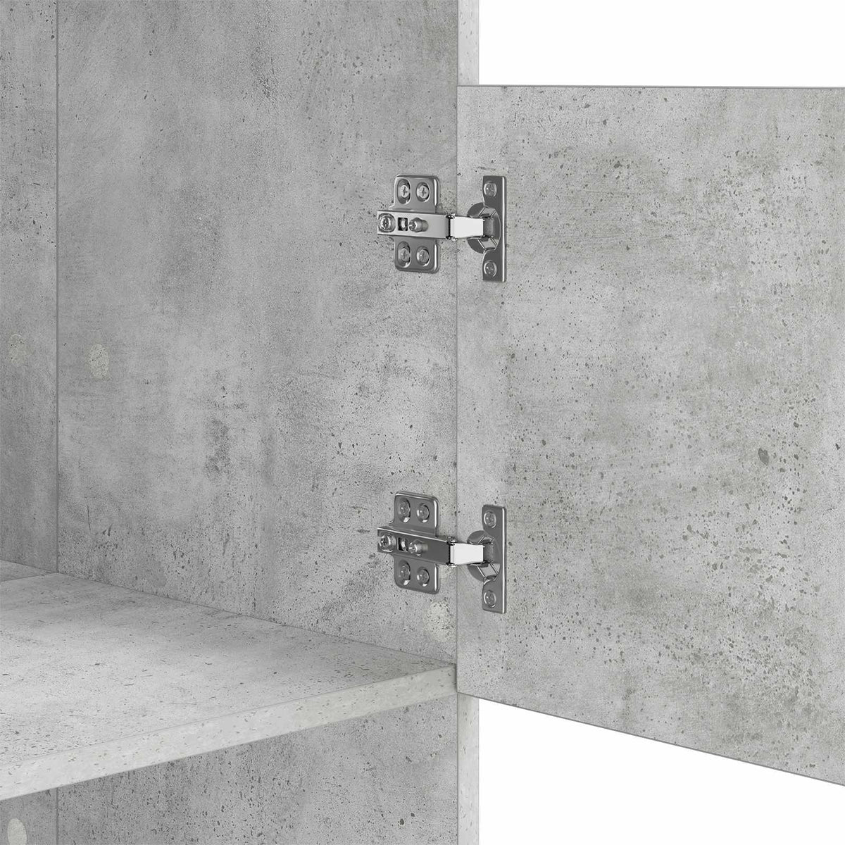 Vaskeskab med opbevaring Beton 50 x 68 x 162 cm Konstrueret træ