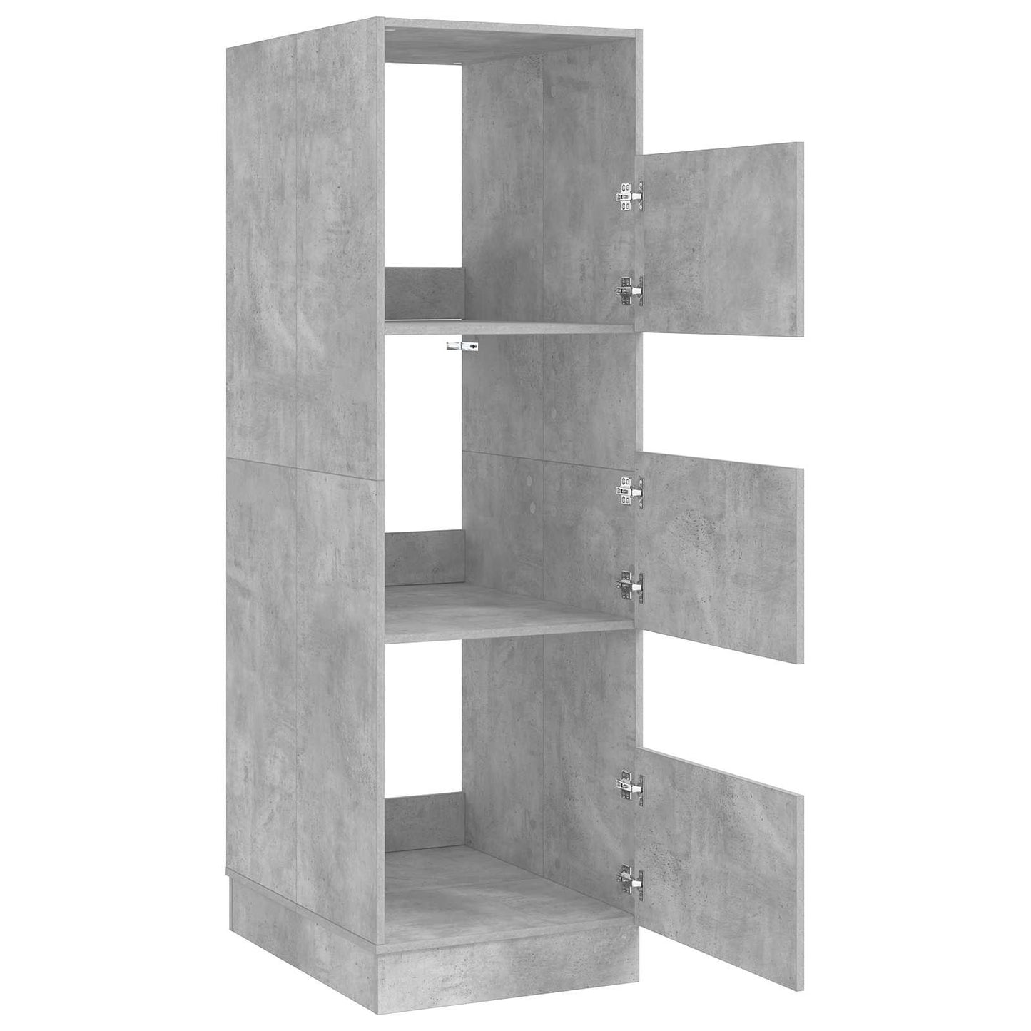 Vaskeskab med opbevaring Beton 50 x 68 x 162 cm Konstrueret træ