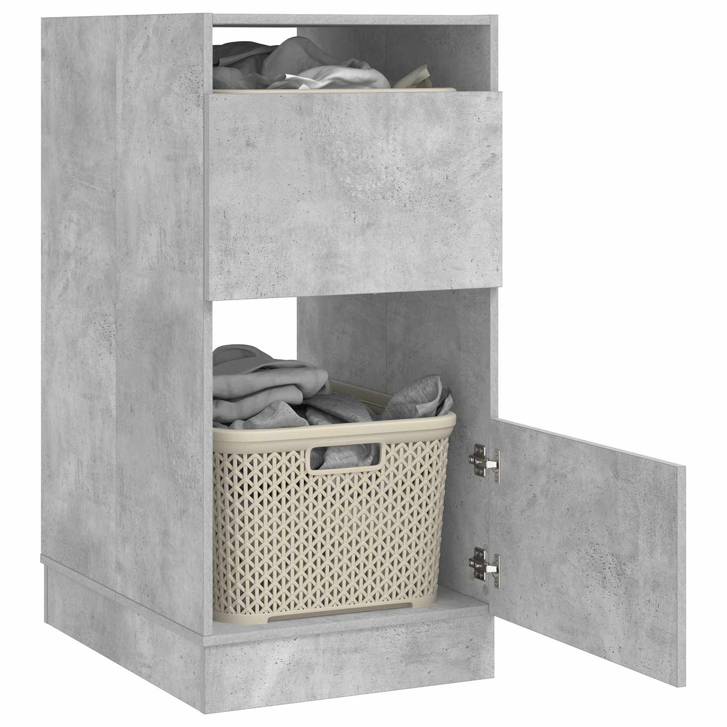 Vaskeskab med opbevaring Beton 50 x 68 x 102 cm Konstrueret træ