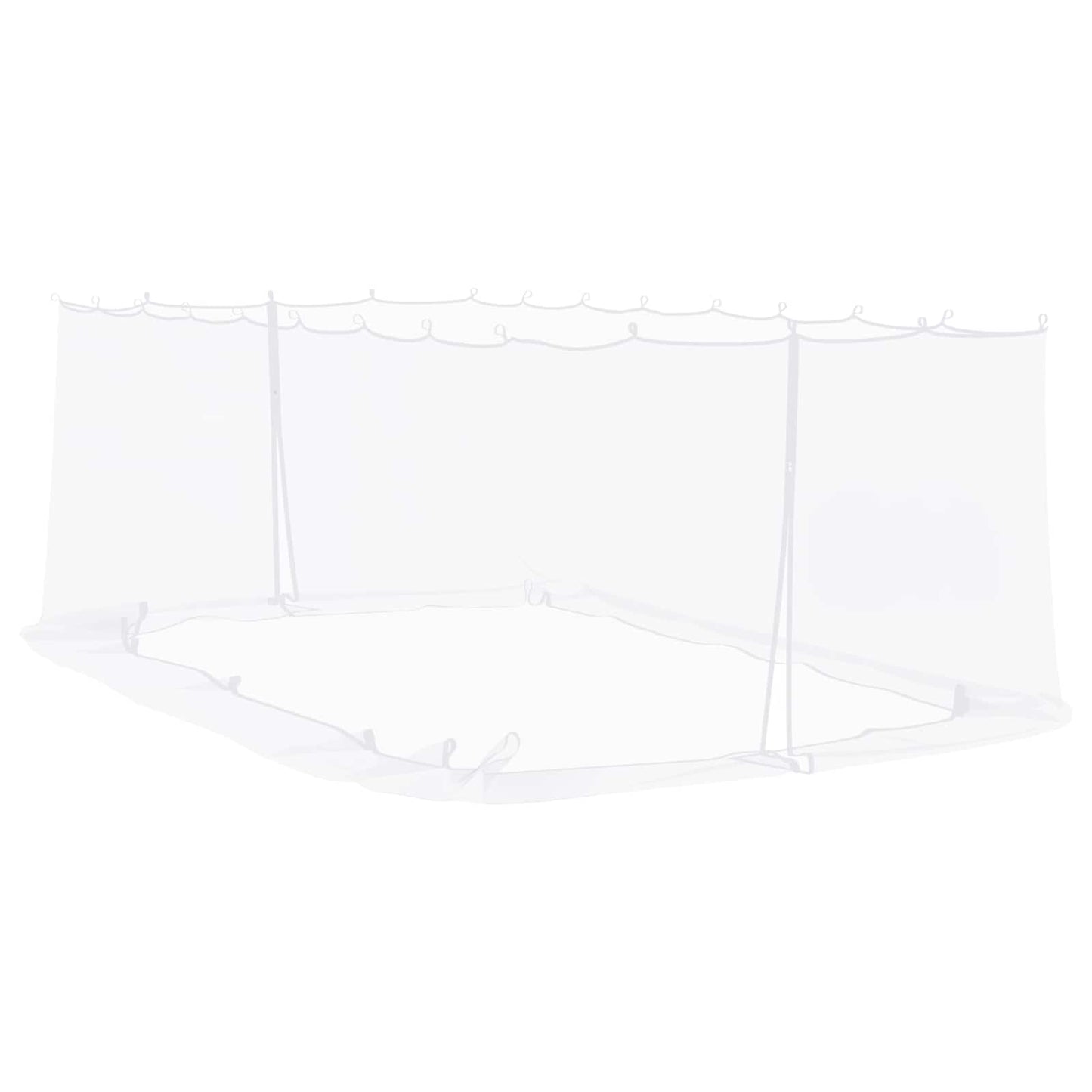 Myggenet til pavillon 220 mesh Hvid 6 x 3 x 2 m Polyester