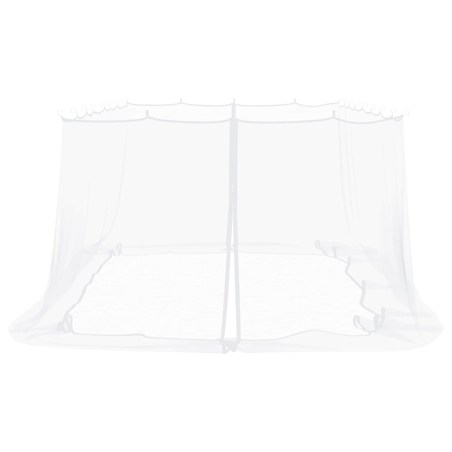 Myggenet til pavillon 220 mesh Hvid 6 x 3 x 2 m Polyester