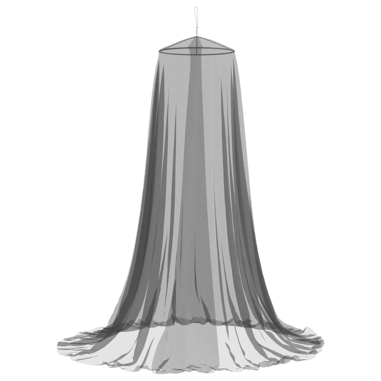 Myggenet til seng 3 stk. 156 mesh Sort ⌀56 x 220 cm Polyester