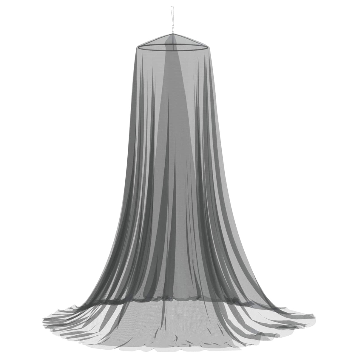 Myggenet til seng 3 stk. 156 mesh Sort ⌀56 x 220 cm Polyester