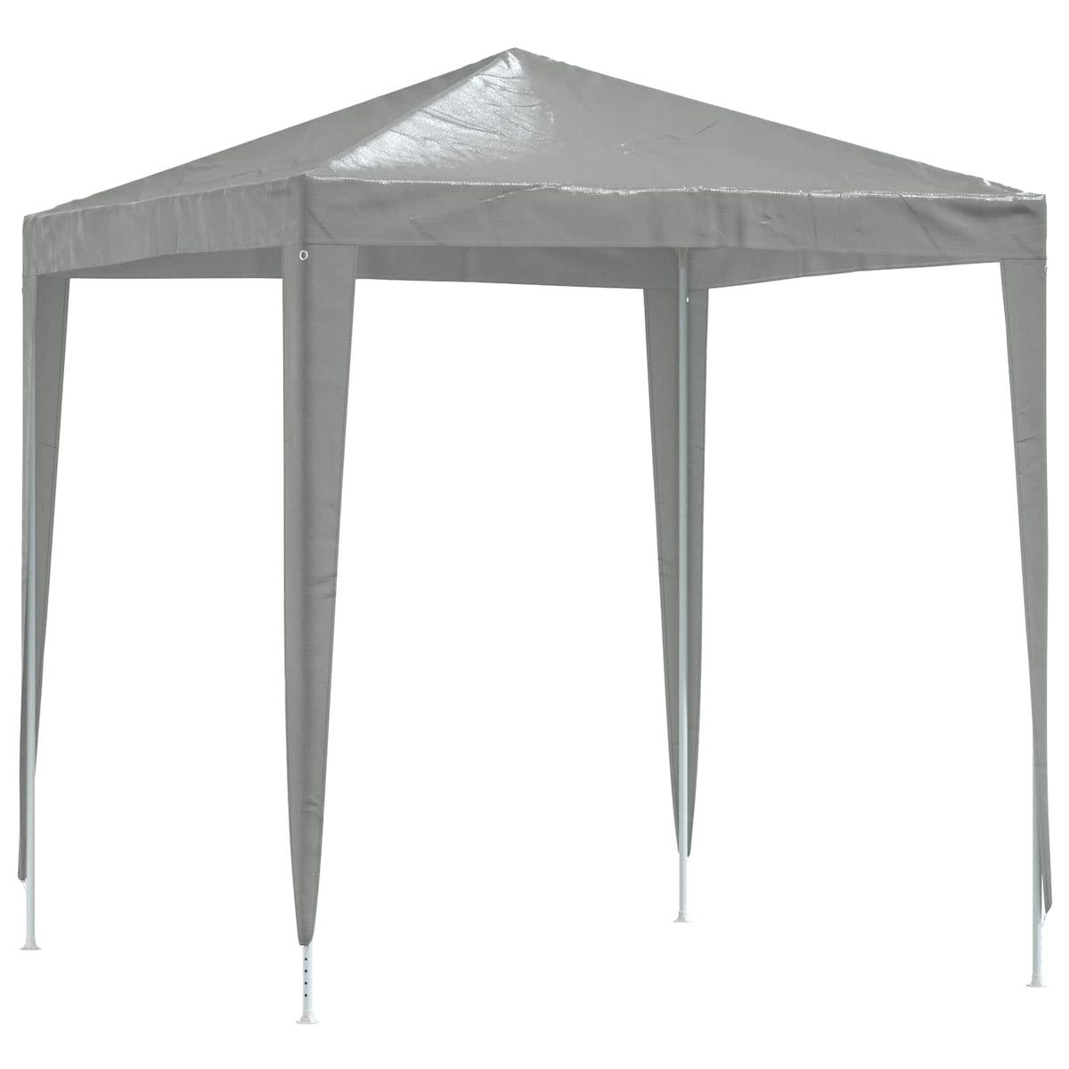 Party Tent 200 x 200 x 240 cm Lysegrå PE og stål