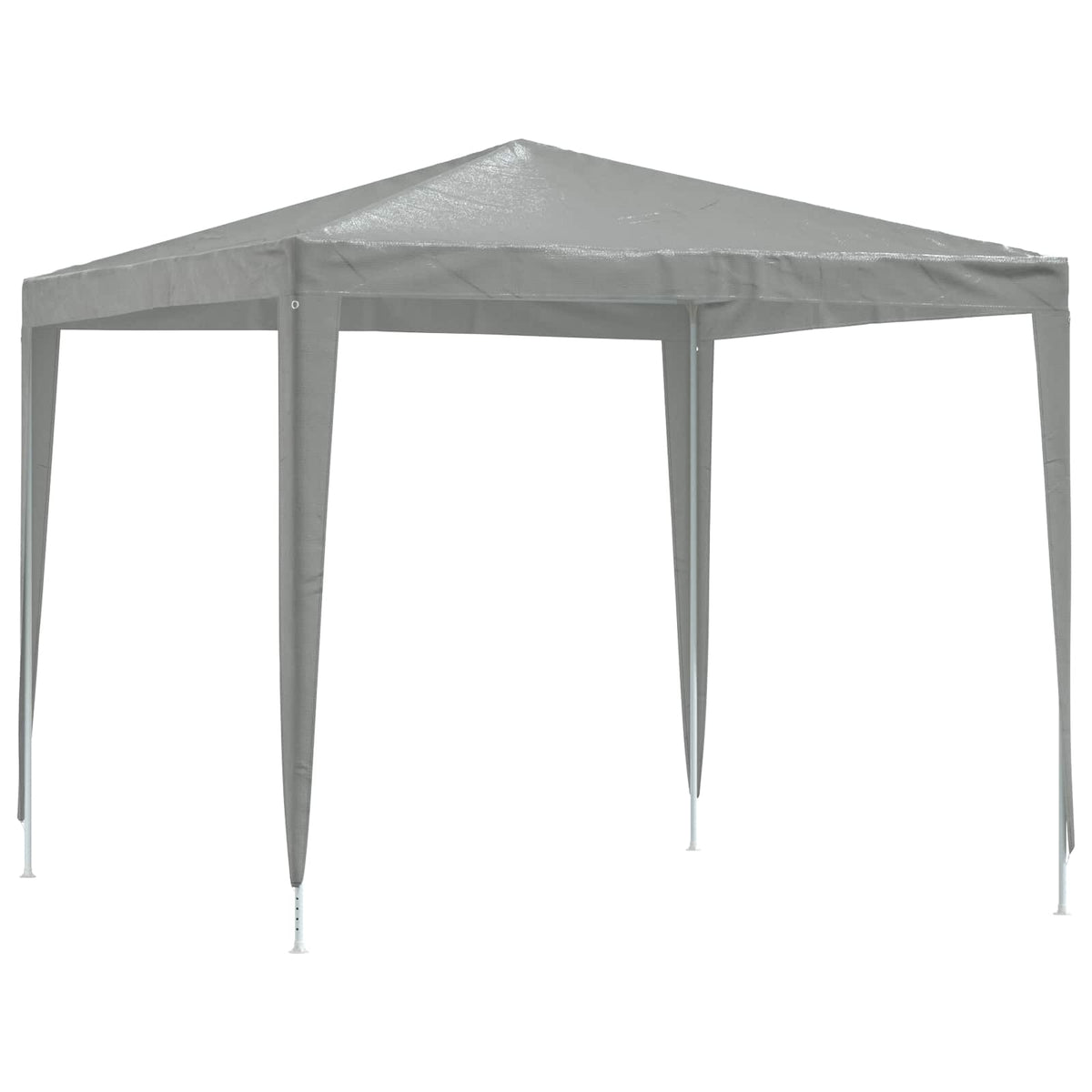 Party Tent 250 x 250 x 240 cm Lysegrå PE og stål