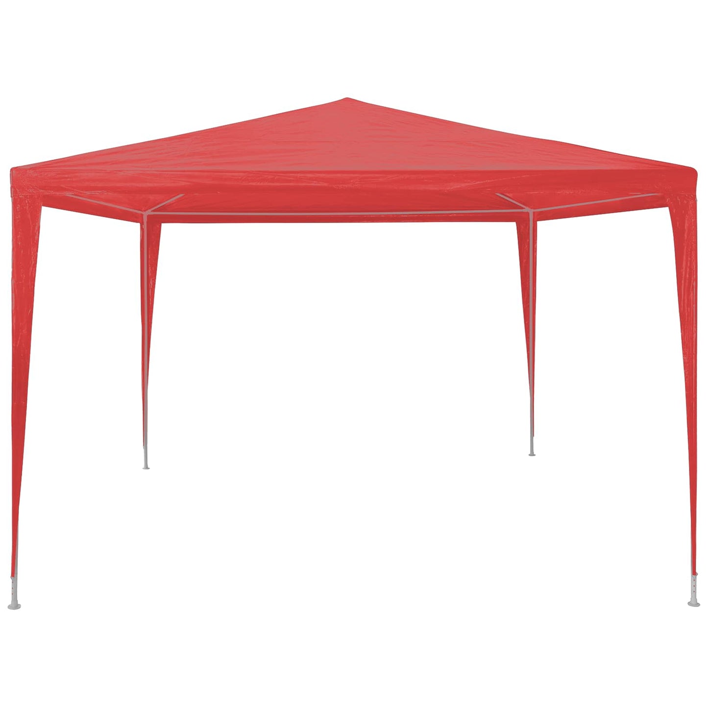 Party Tent Rød 300 x 300 x 255 cm PE og stål