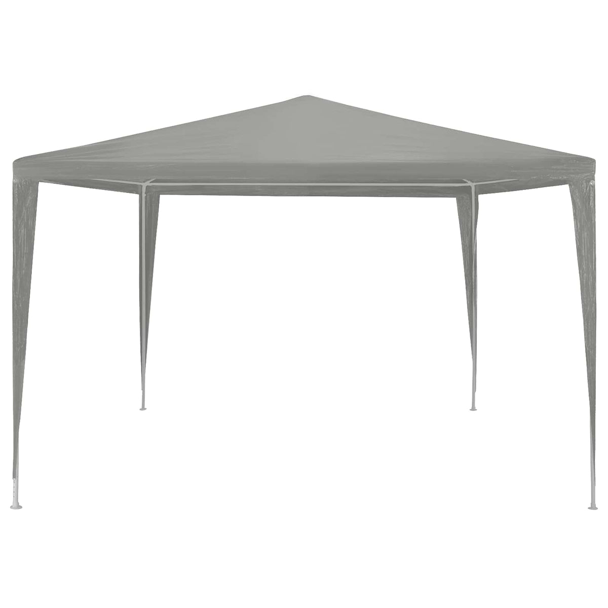 Party Tent Lysegrå 300 x 300 x 255 cm PE og stål