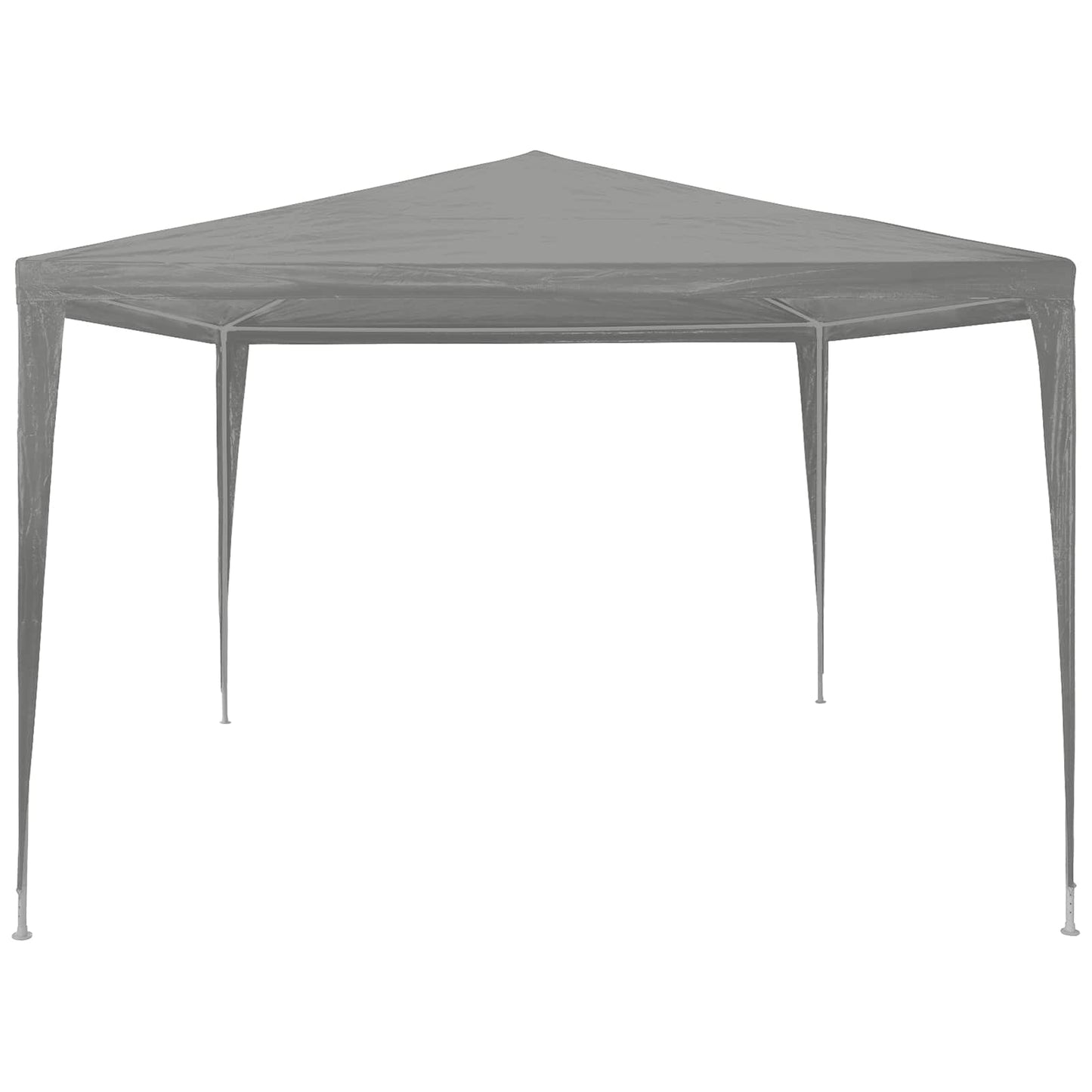 Party Tent Lysegrå 300 x 300 x 255 cm PE og stål