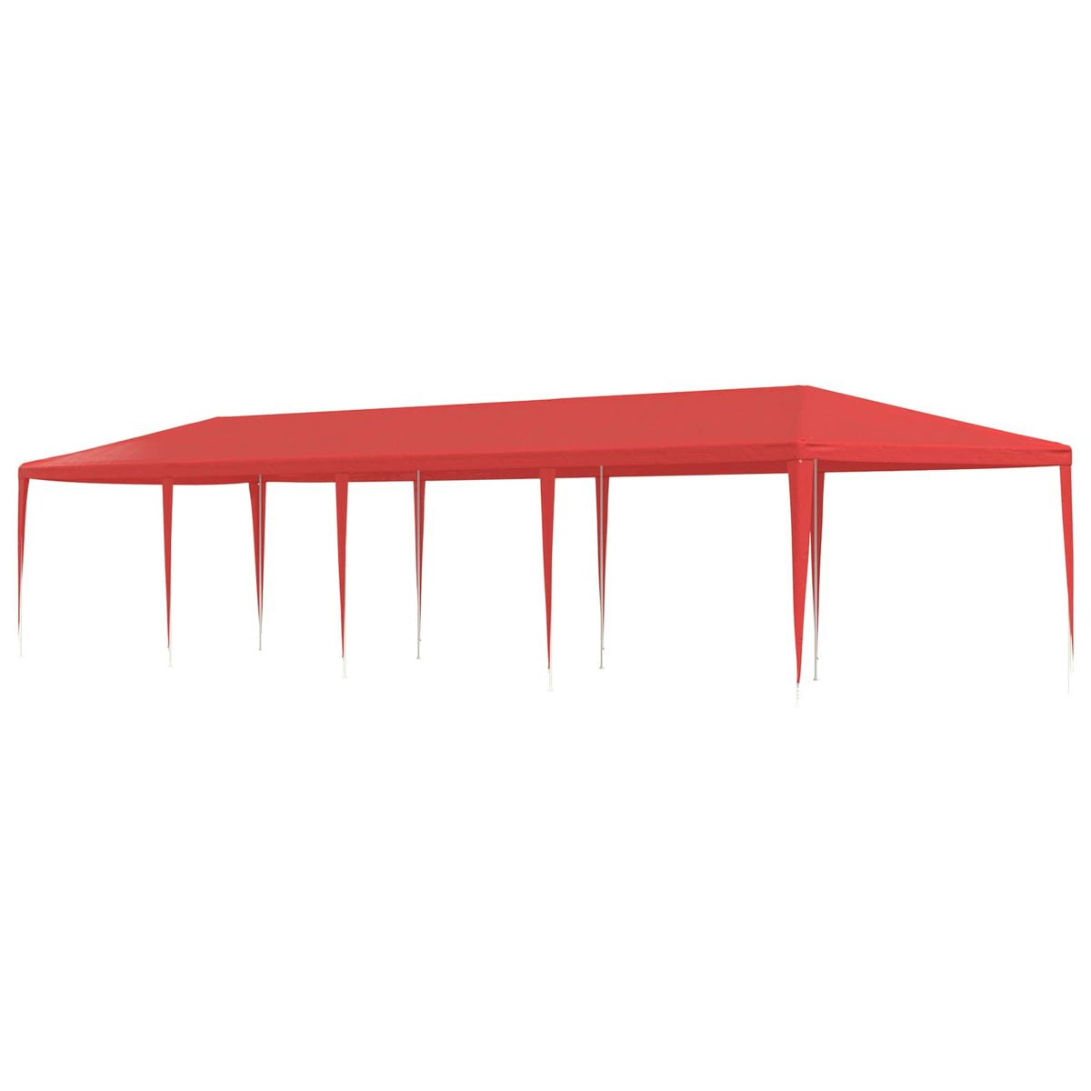 Party Tent Rød 1200 x 300 x 255 cm PE og stål