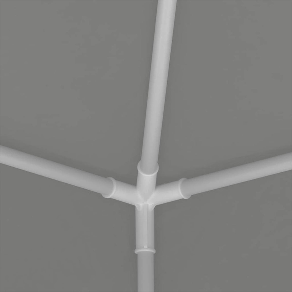 Party Tent 200 x 200 x 240 cm Lysegrå PE og stål
