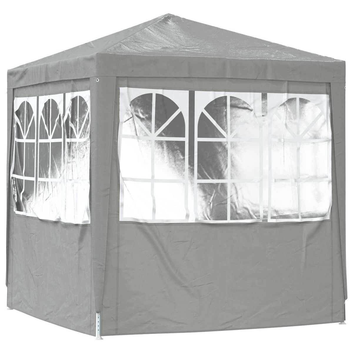 Party Tent 200 x 200 x 240 cm Lysegrå PE og stål
