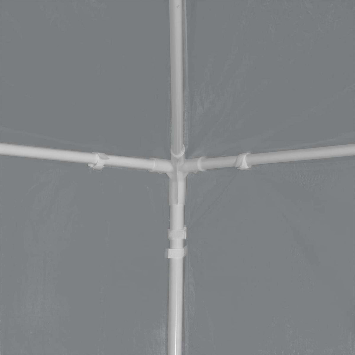 Party Tent 900 x 300 x 255 cm Lysegrå PE og stål