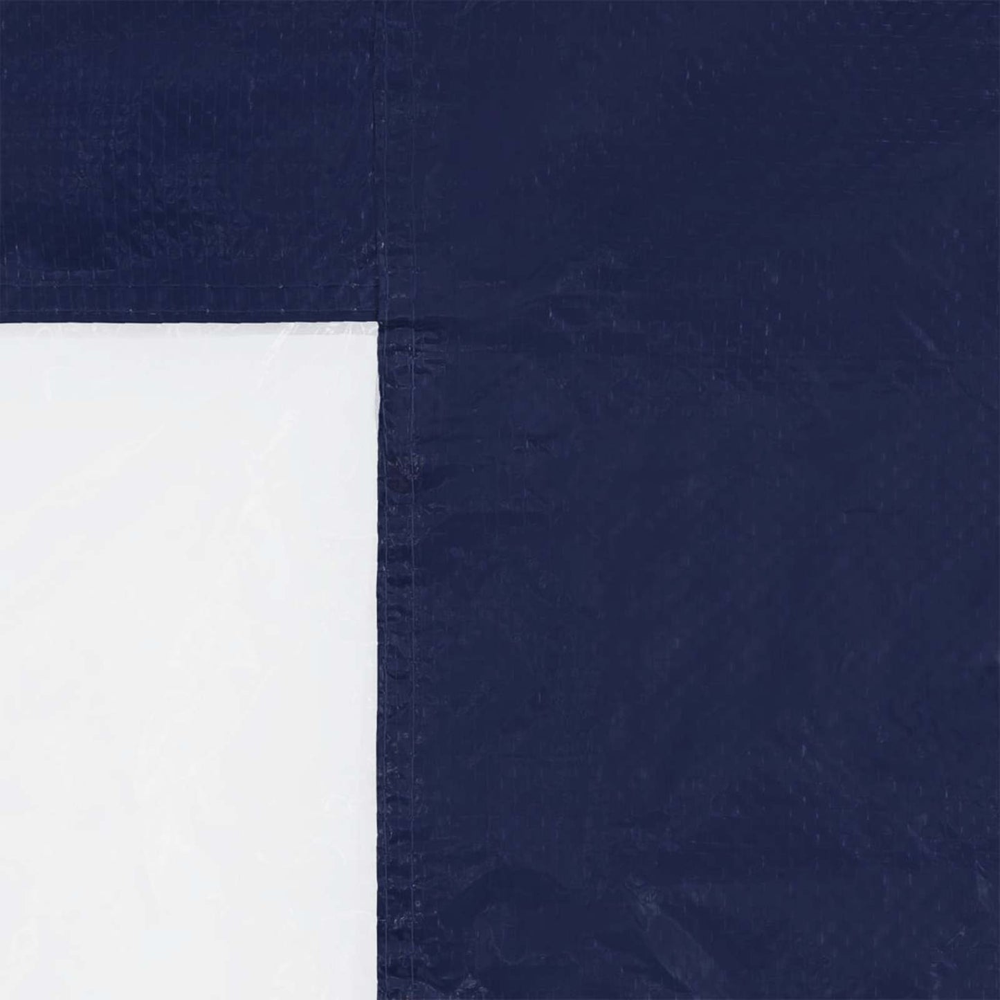 Festasidevæg 2 stk. 200 x 195 cm Blå PE og stål