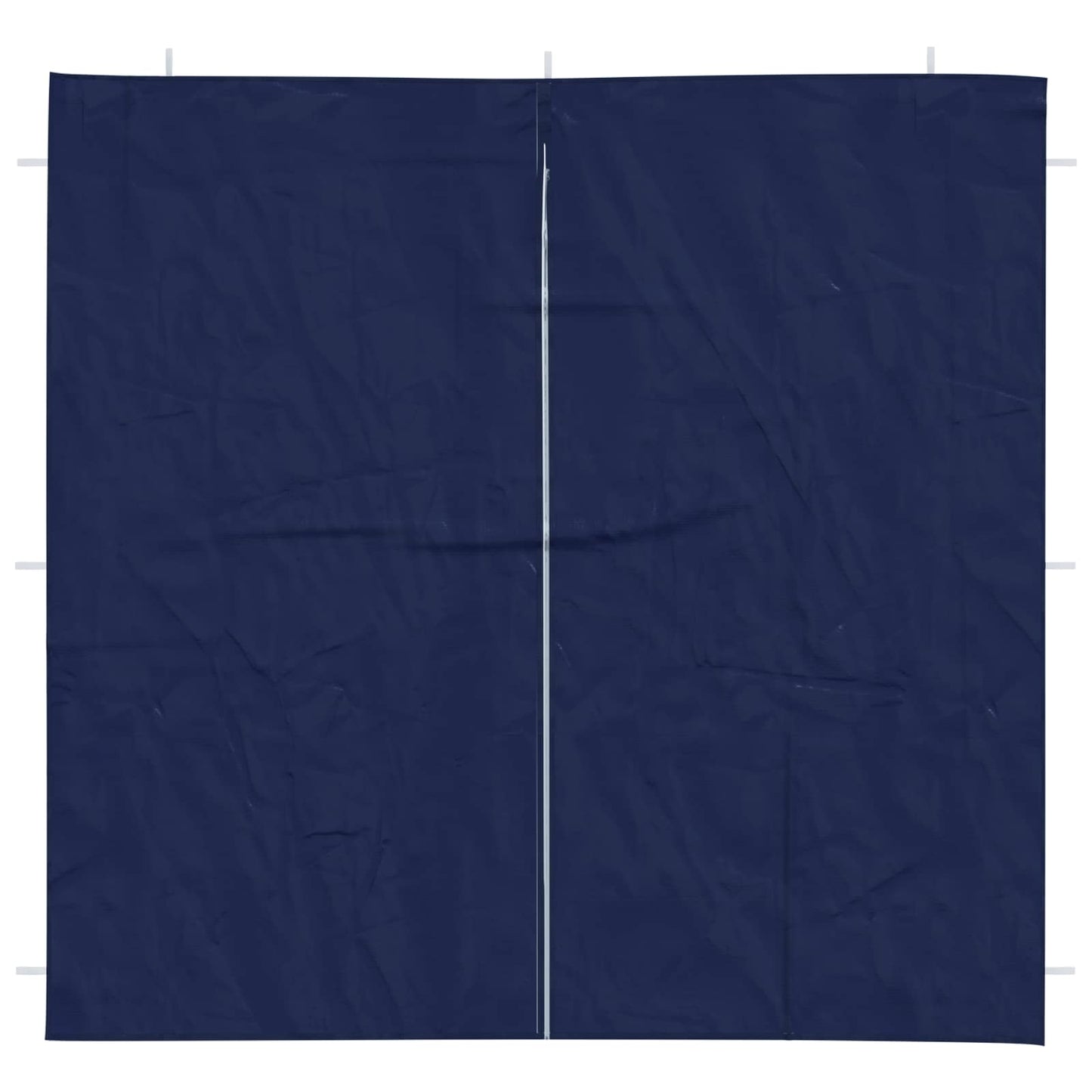 Festasidevæg 2 stk. 200 x 195 cm Blå PE og stål