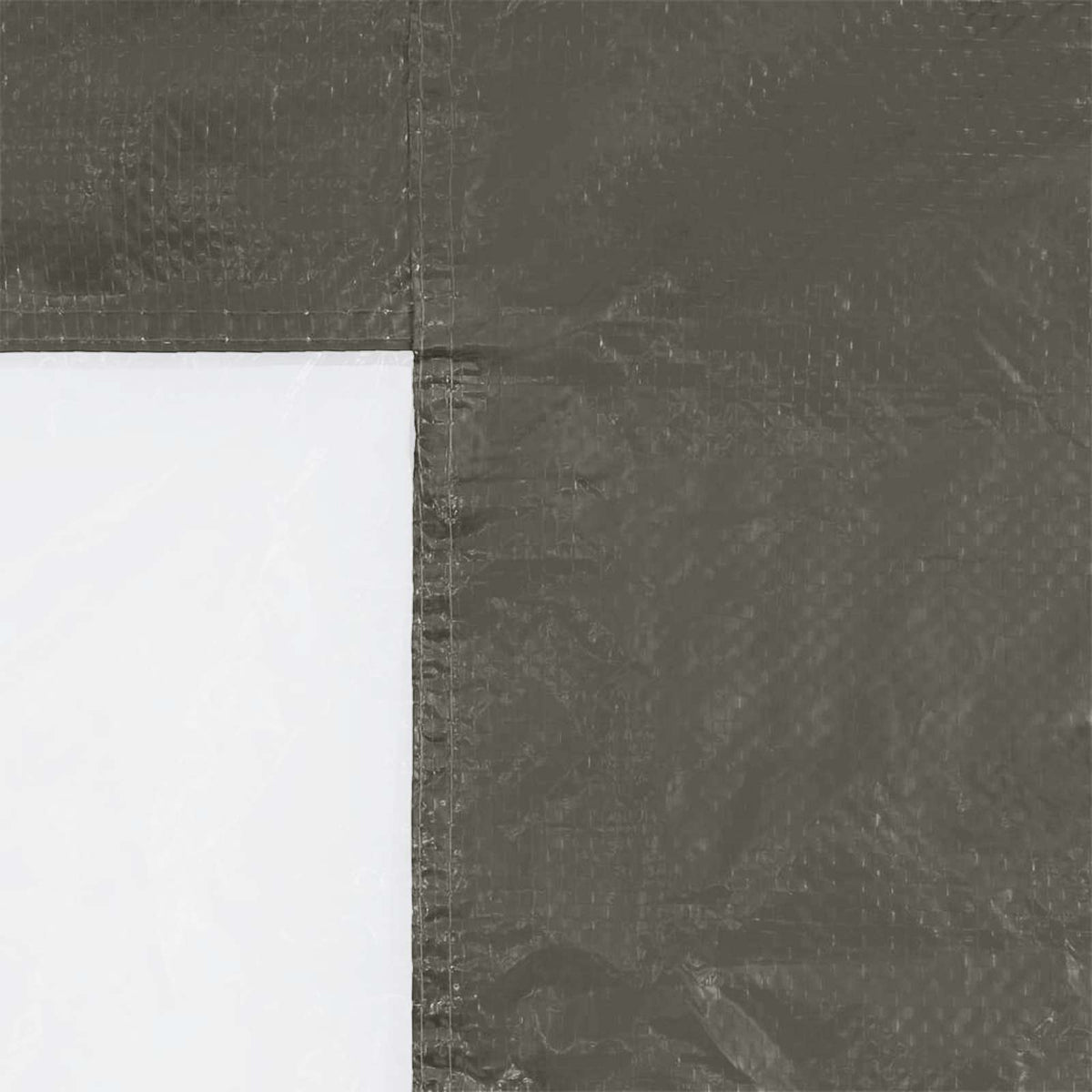 Festasidevæg 2 stk. 200 x 195 cm Antracit PE og stål