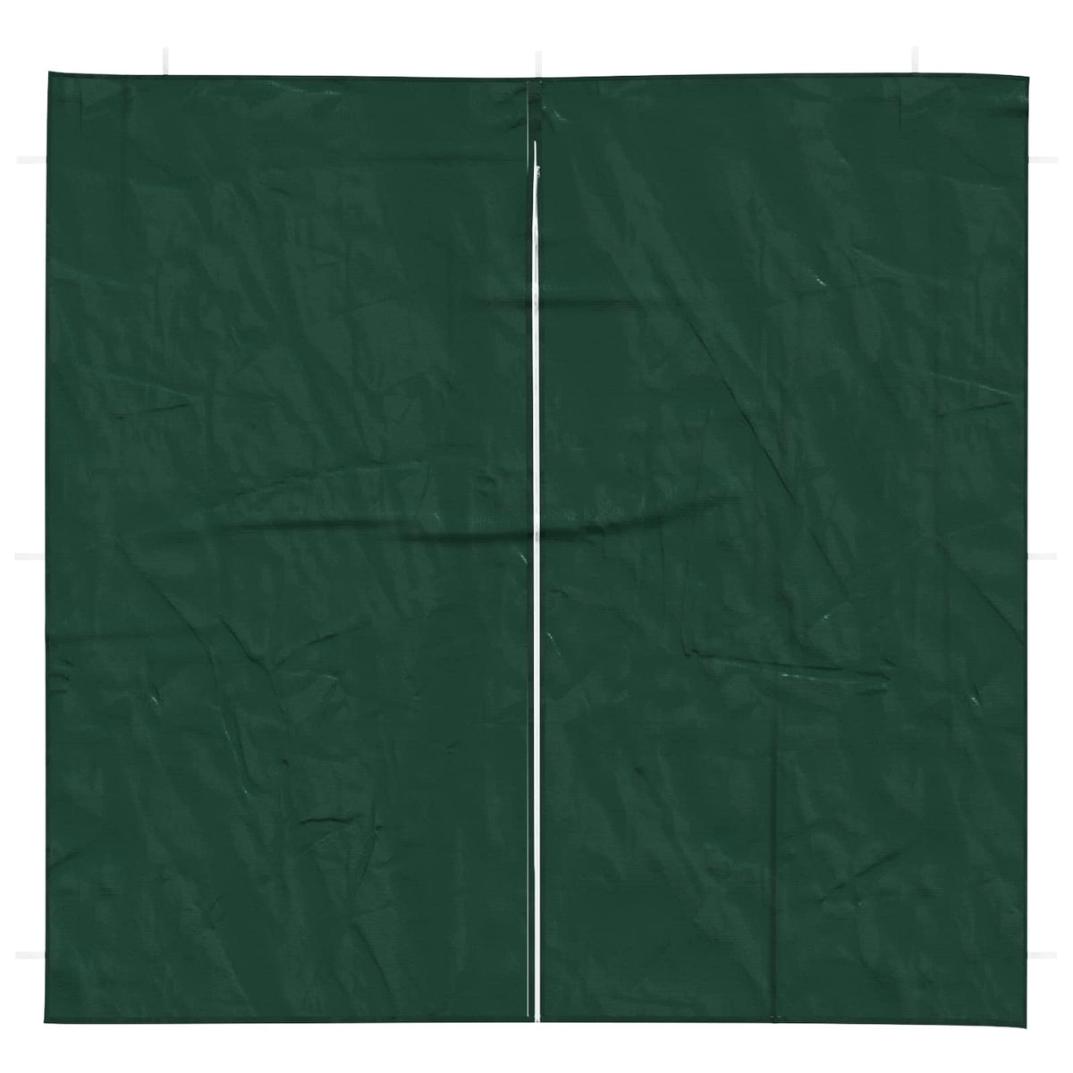 Festasidevæg 2 stk. 200 x 195 cm Grøn PE og stål
