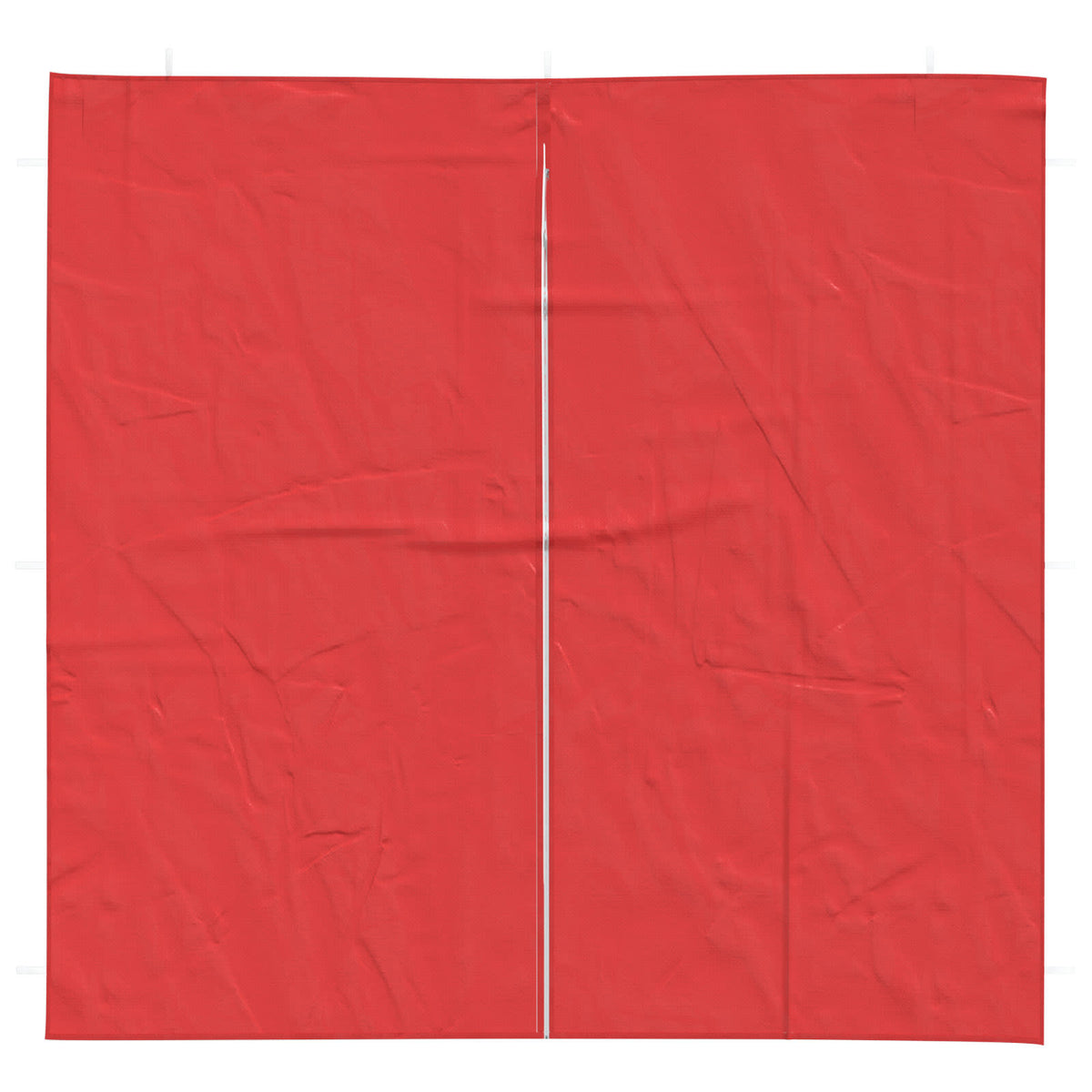 Festasidevæg 2 stk. 200 x 195 cm Rød PE og stål