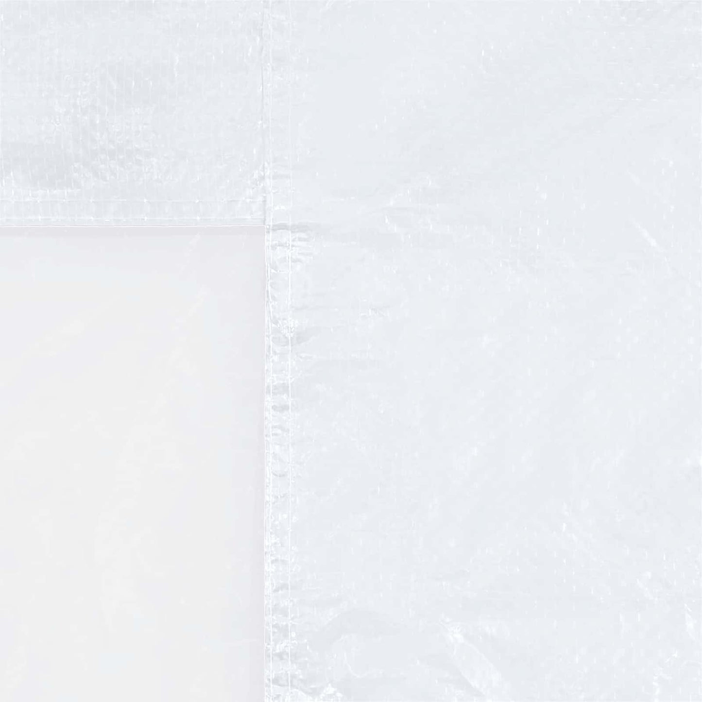 Festasidevæg 2 stk. 400 x 195 cm Hvid PE og stål