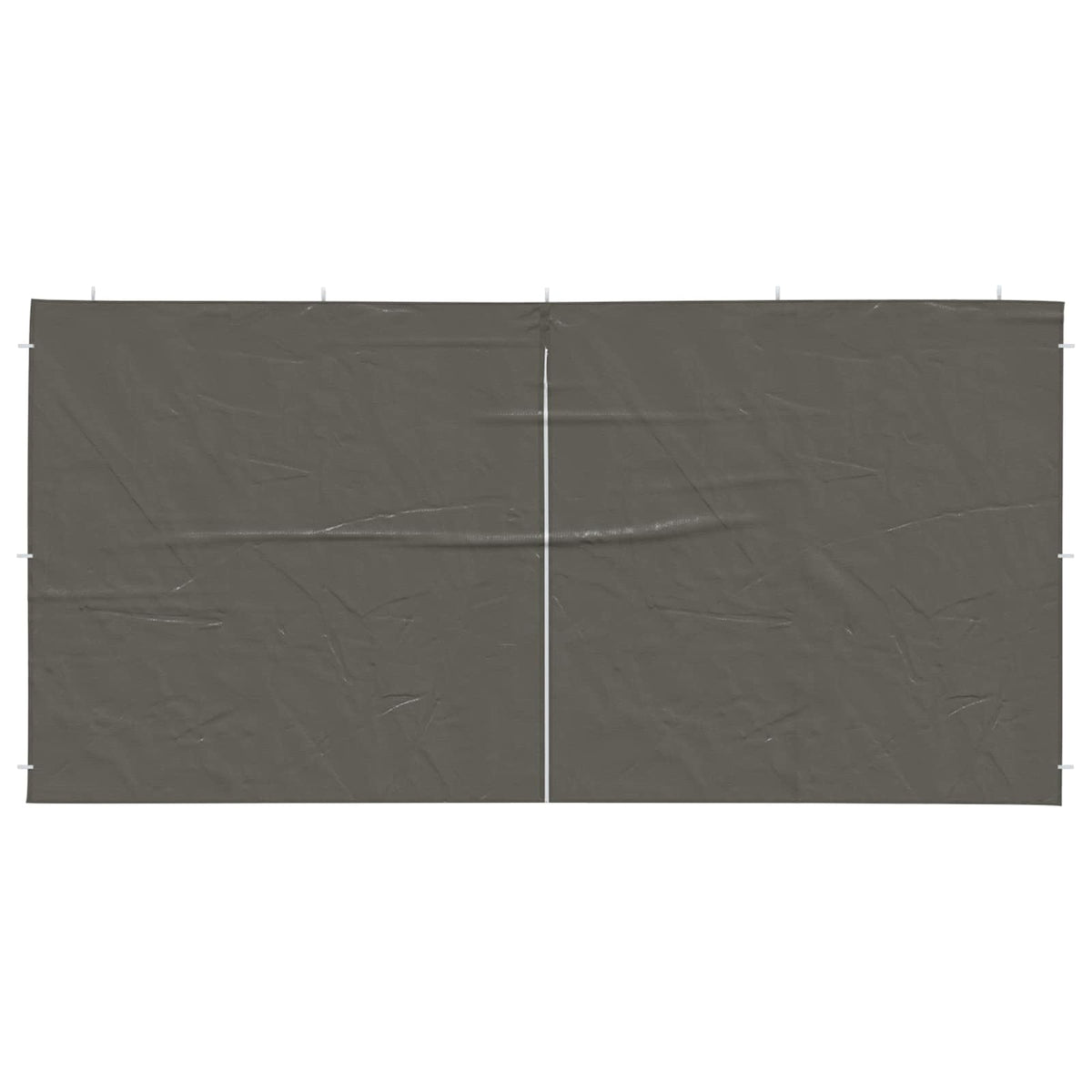 Festasidevæg 2 stk. 400 x 195 cm Antracit PE og stål