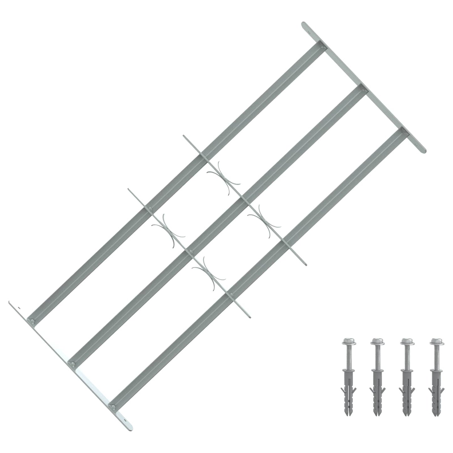 Sikkerhedsrist til vinduer med 3 tværstænger 3 stk. 630-1140 mm