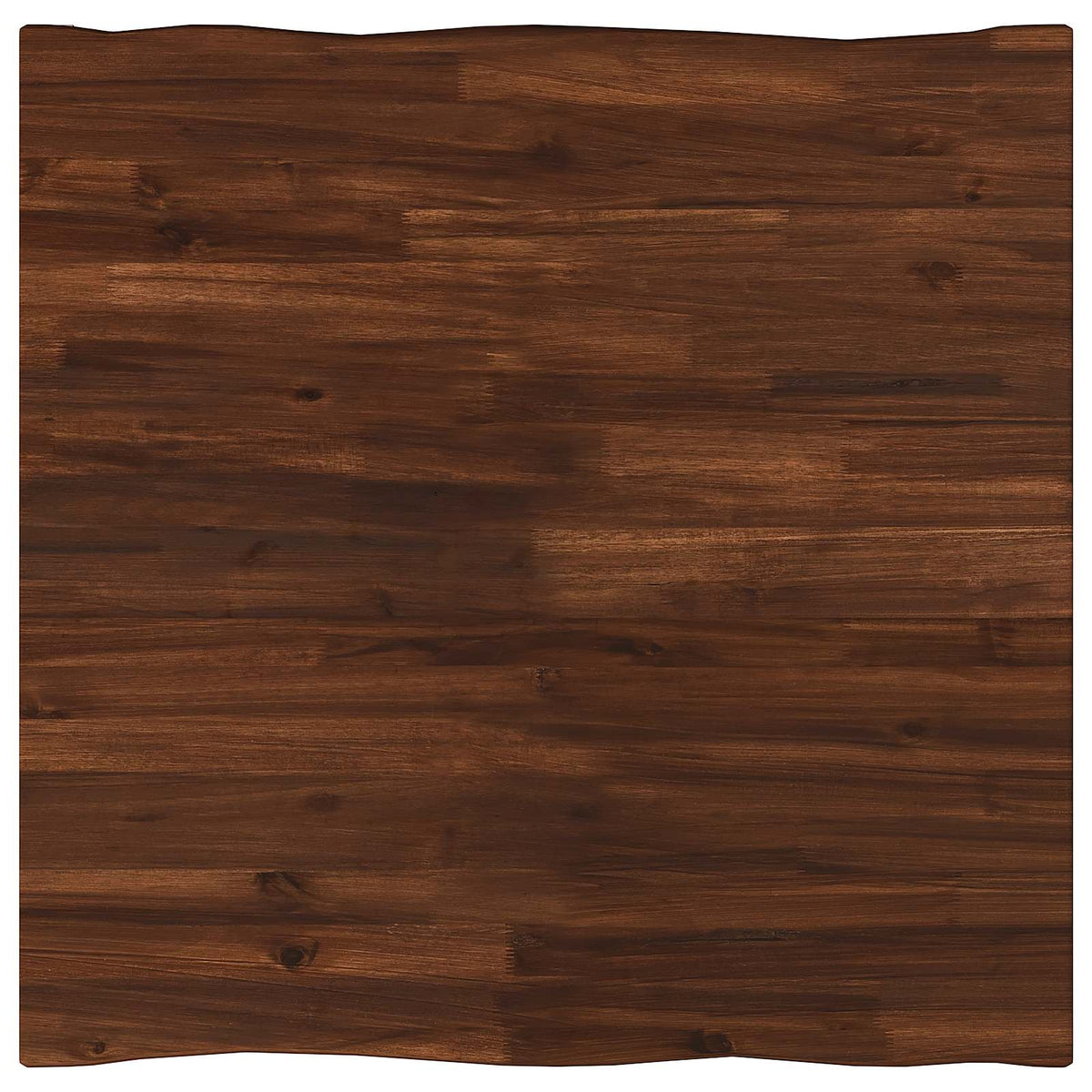 80 x 80 x 75 cm Massivt Akacietræ Mørkebrun og Hvid Firkantet