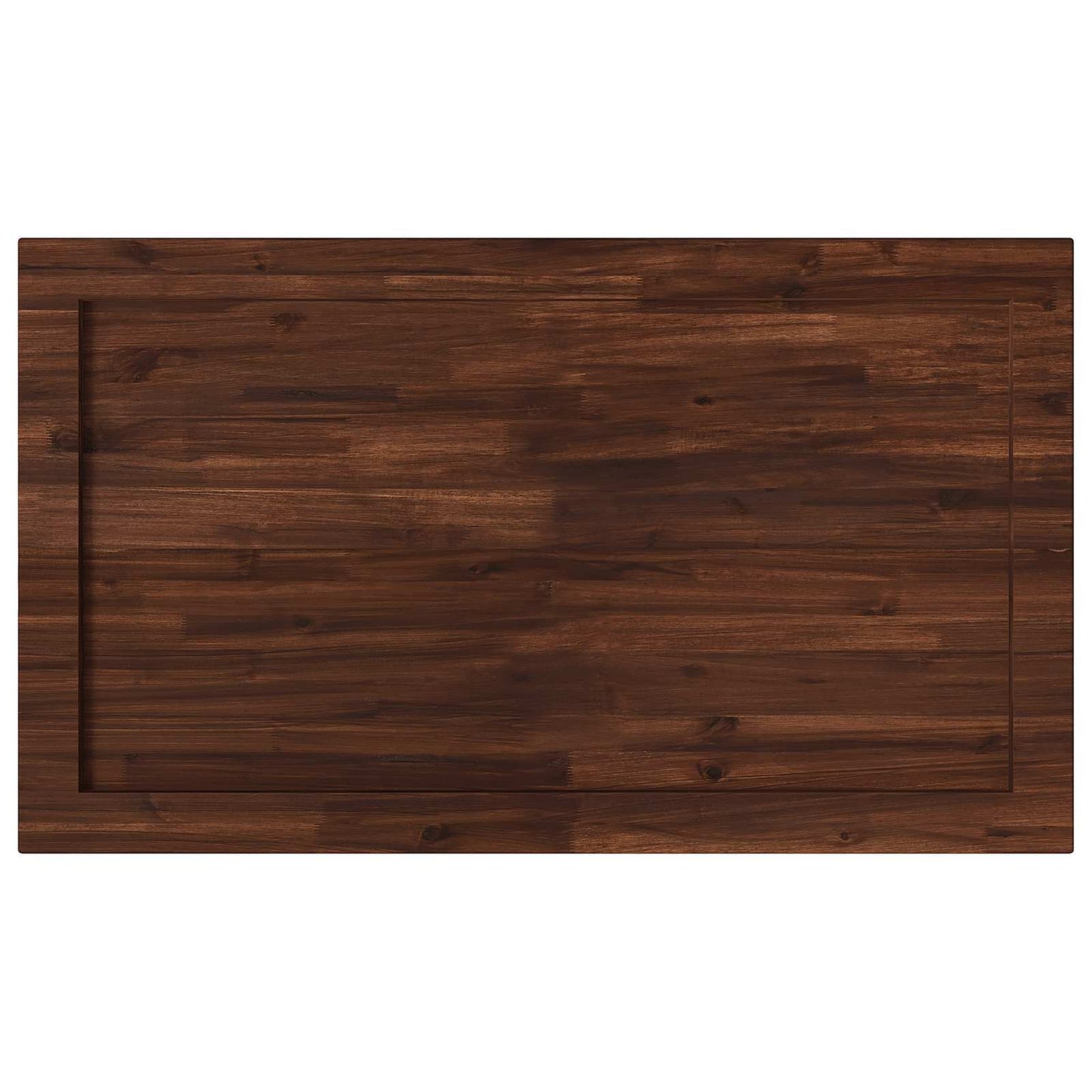 Rektangulært Bordplade 90 x 50 x 3,5 cm Rektangulær Mørk Brun