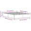 Otmansengestel med opbevaring Naturfarvet 140 x 200 cm