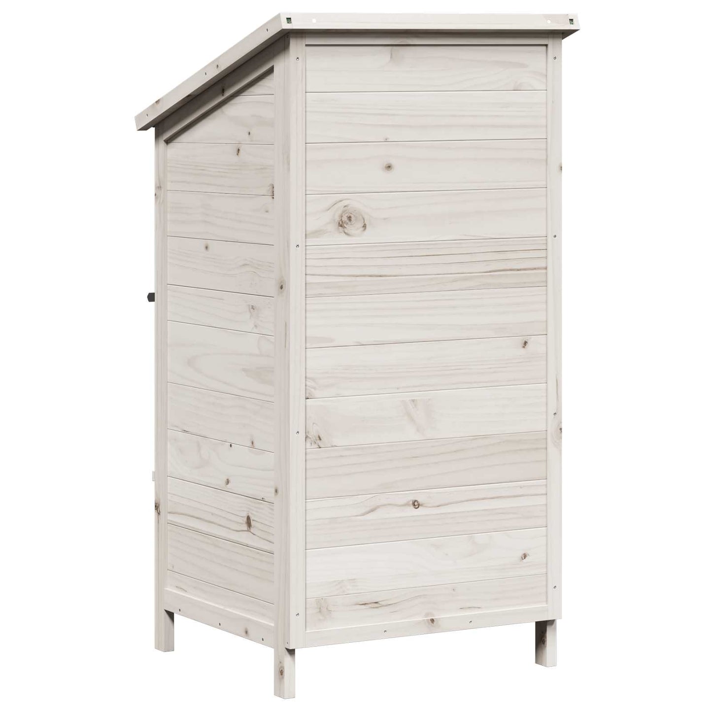 Have Skur med tag Hvid 59 x 56 x 113,5 cm Massivt Fyrretræ