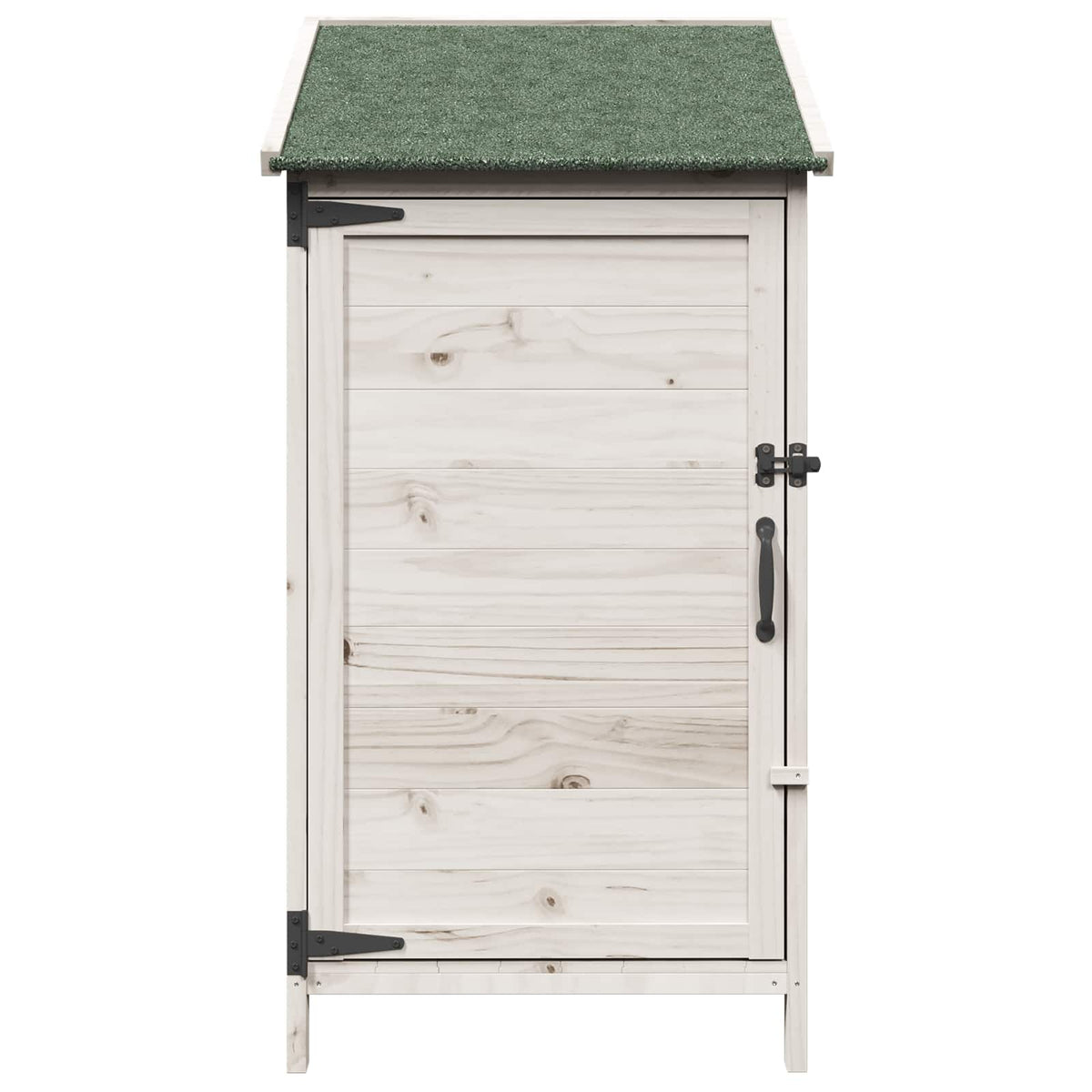 Have Skur med tag Hvid 59 x 56 x 113,5 cm Massivt Fyrretræ