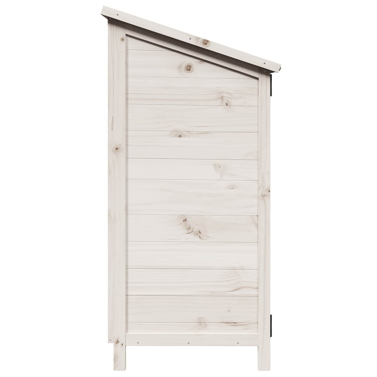 Have Skur med tag Hvid 59 x 56 x 113,5 cm Massivt Fyrretræ