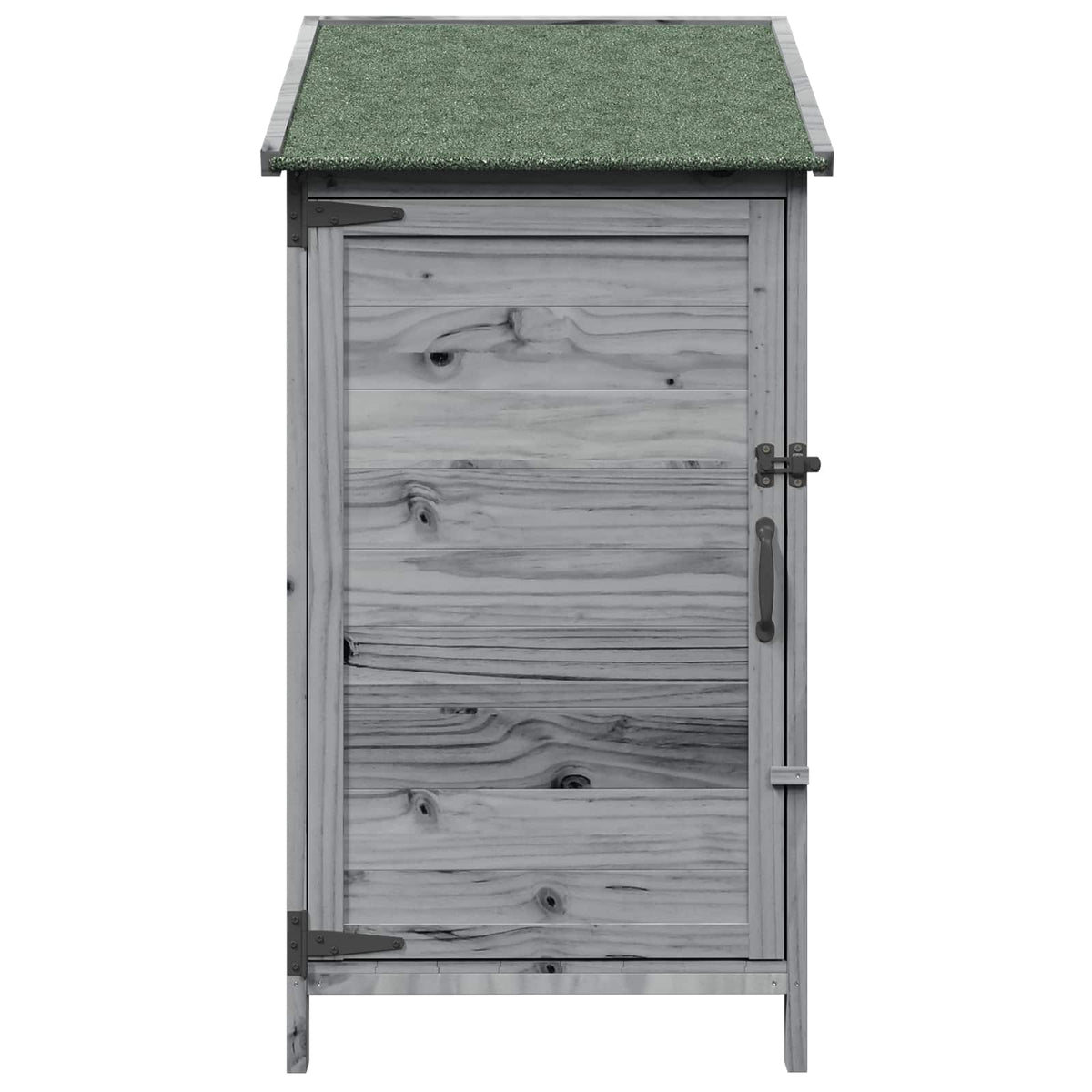 Have Skur med tag Grå 59 x 56 x 113,5 cm Massivt Fyrretræ