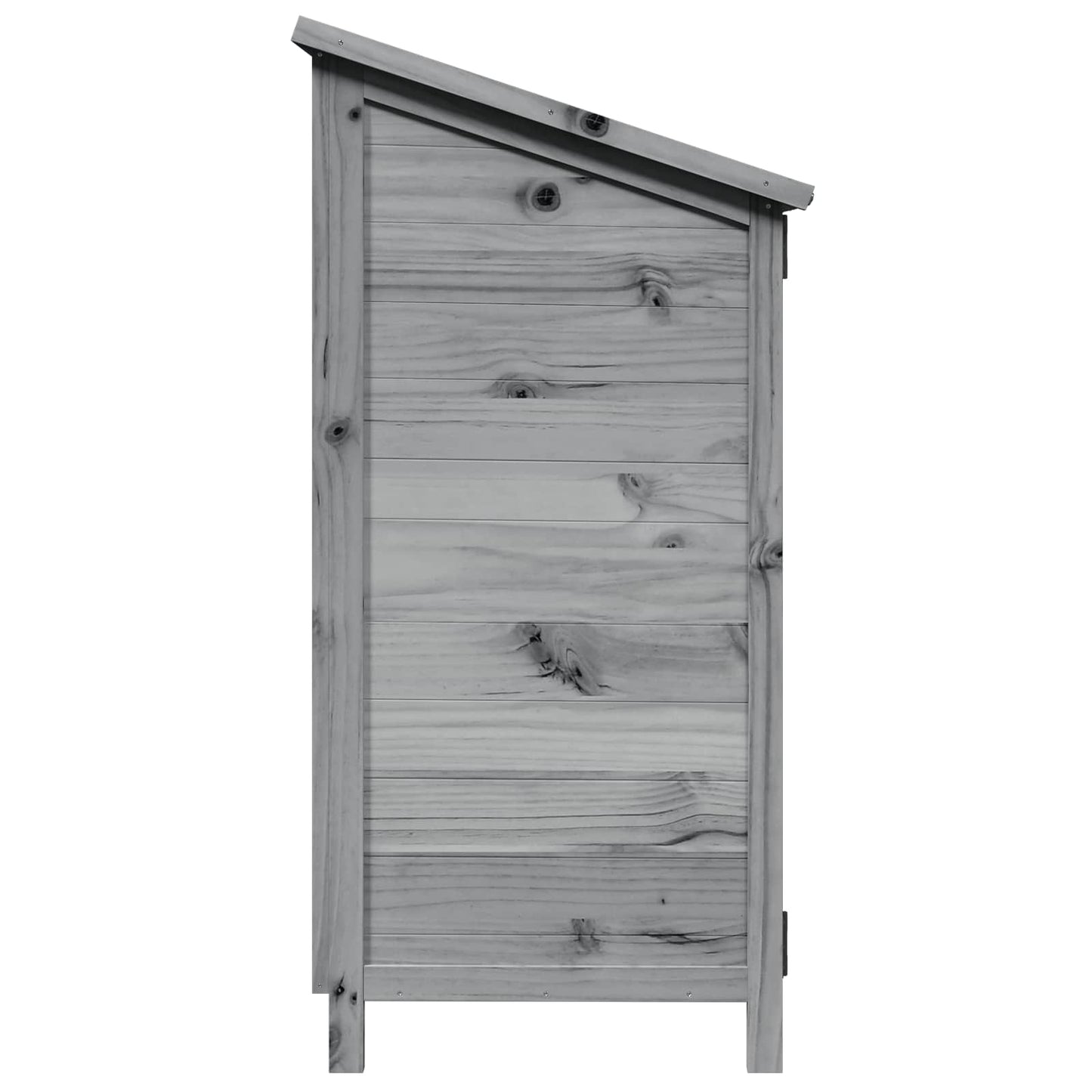 Have Skur med tag Grå 59 x 56 x 113,5 cm Massivt Fyrretræ