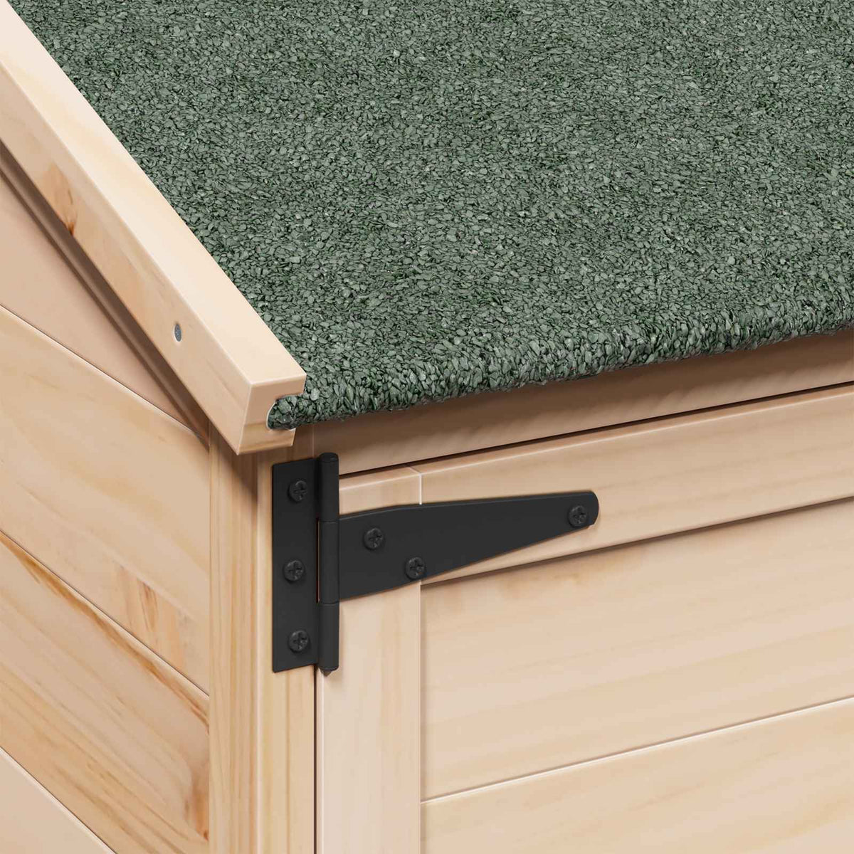 Have Skur Naturfarvet 106,5 x 56 x 113,5 cm Massivt Fyrretræ