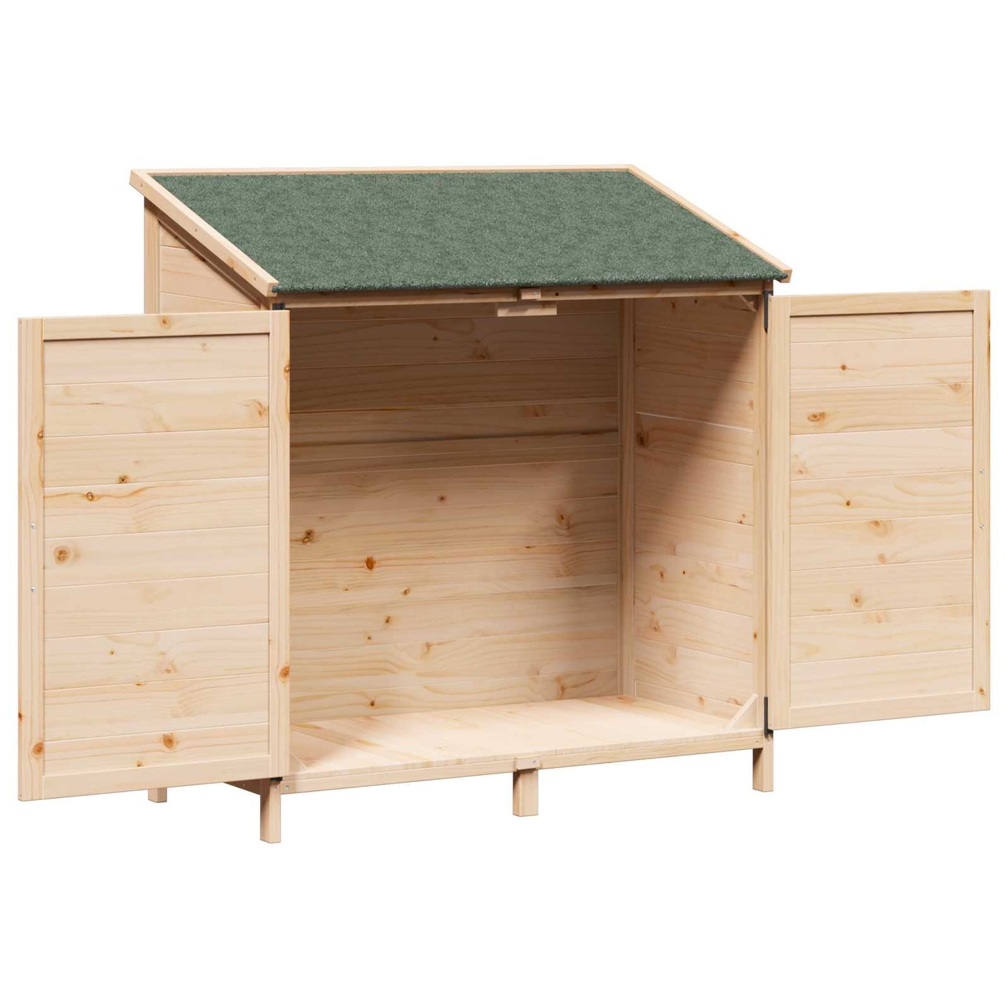 Have Skur Naturfarvet 106,5 x 56 x 113,5 cm Massivt Fyrretræ