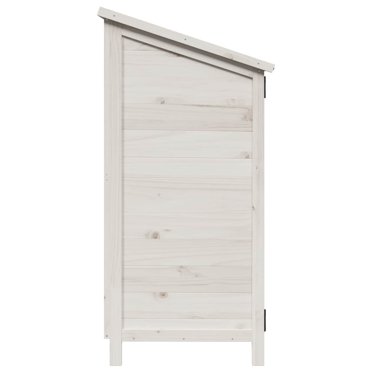 Have Skur med tag Hvid 106,5 x 56 x 113,5 cm Massivt Fyrretræ