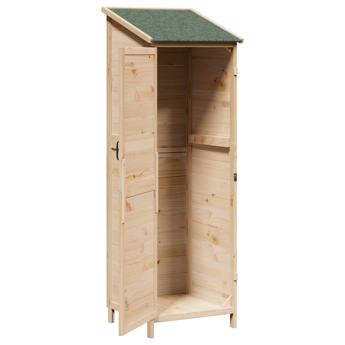 Have Skur Naturfarvet 59,5 x 56 x 176,5 cm Massivt Fyrretræ