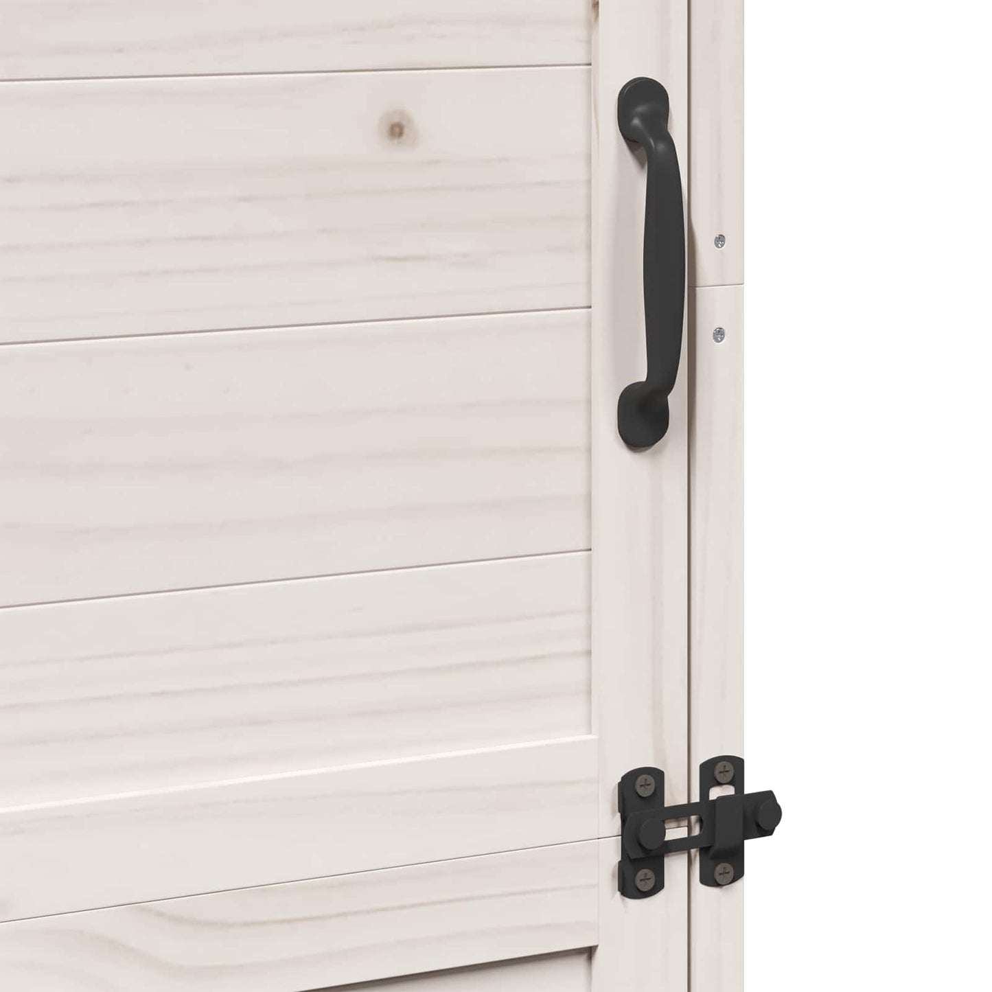 Have Skur med tag Hvid 59,5 x 56 x 176,5 cm Massivt Fyrretræ