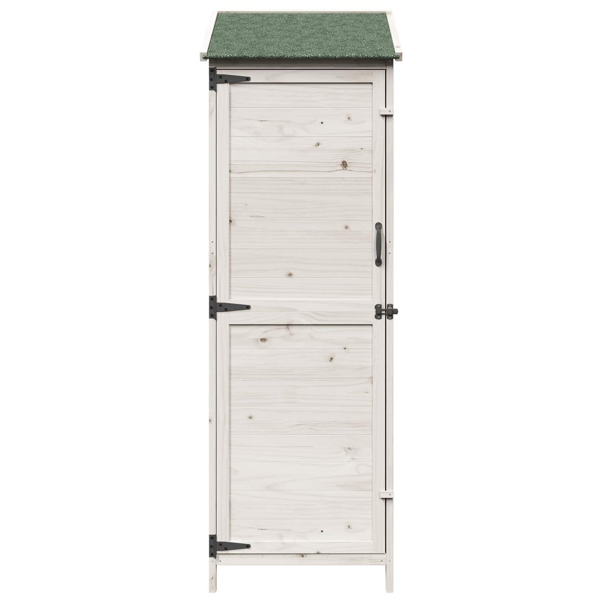 Have Skur med tag Hvid 59,5 x 56 x 176,5 cm Massivt Fyrretræ