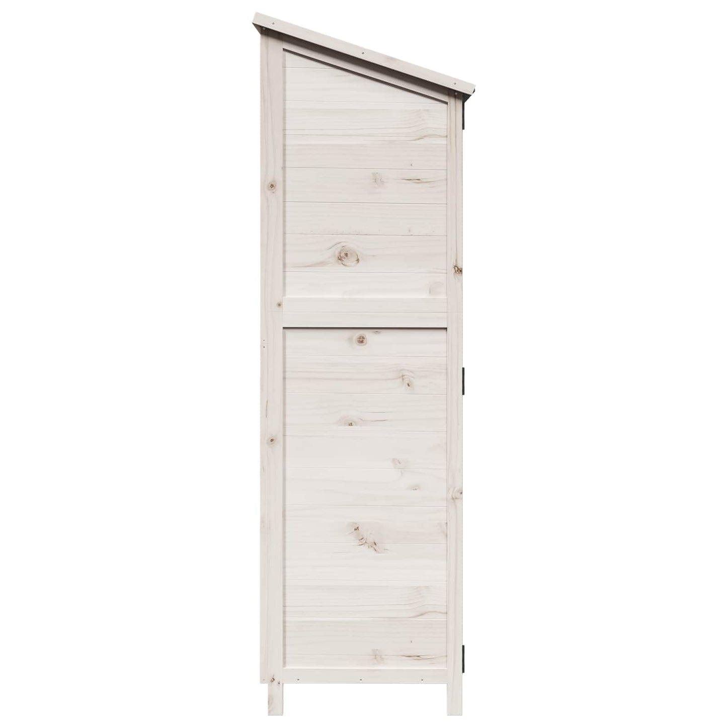 Have Skur med tag Hvid 59,5 x 56 x 176,5 cm Massivt Fyrretræ