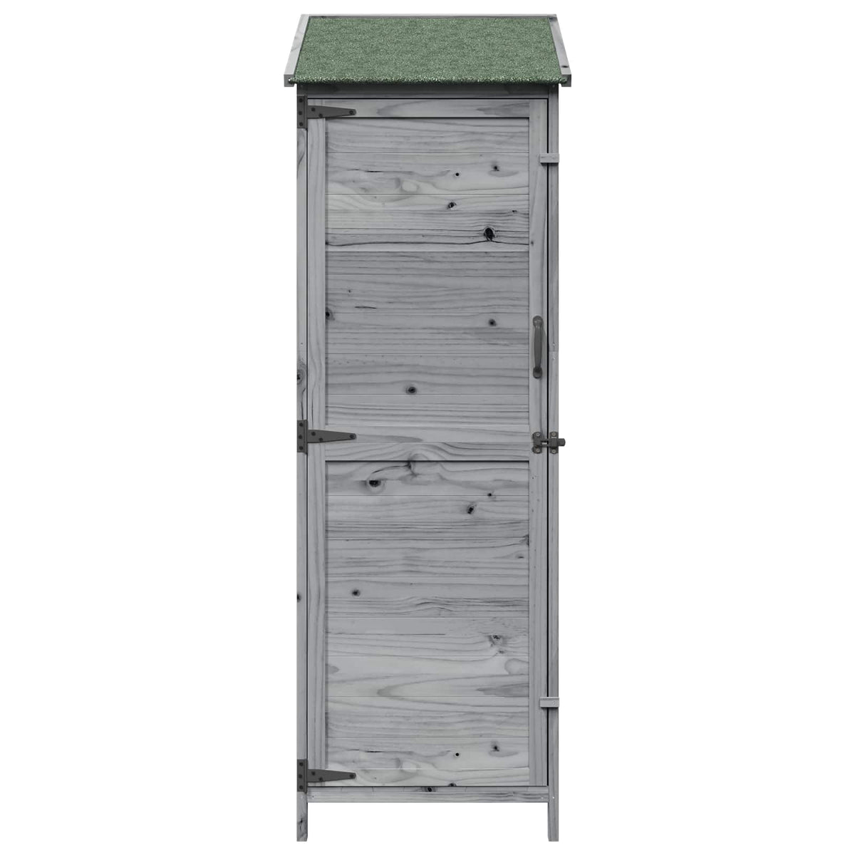 Have Skur med tag Grå 59,5 x 56 x 176,5 cm Massivt Fyrretræ
