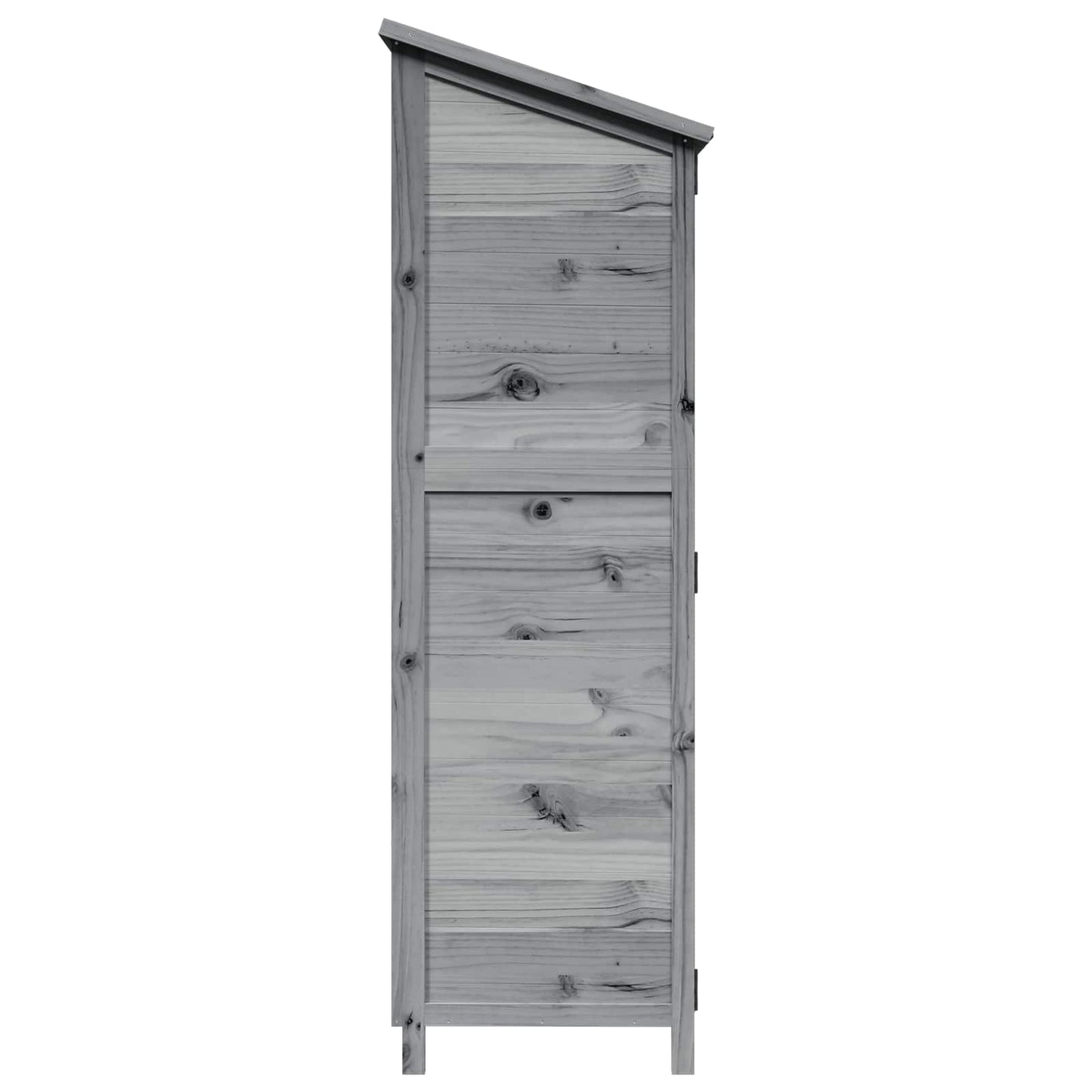 Have Skur med tag Grå 59,5 x 56 x 176,5 cm Massivt Fyrretræ