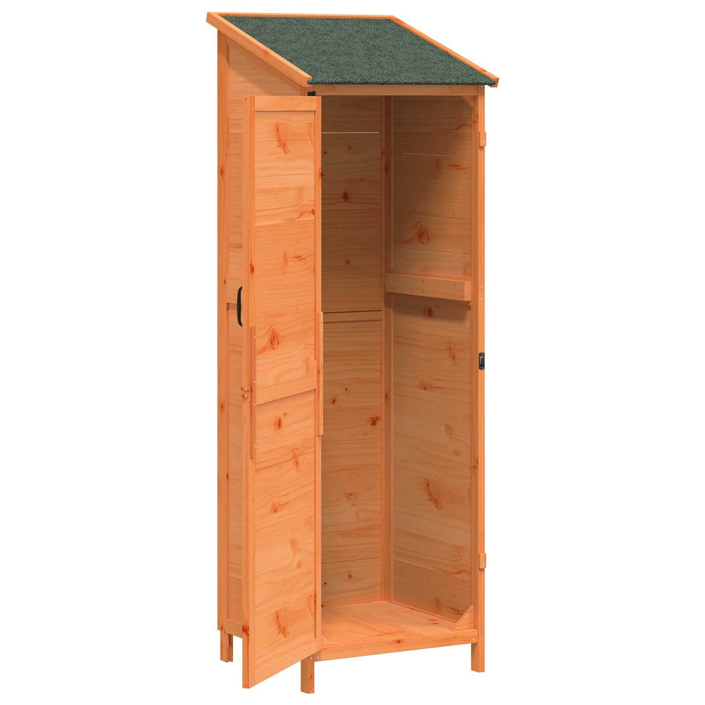 Have Skur med tag Brun 59,5 x 56 x 176,5 cm Massivt Fyrretræ