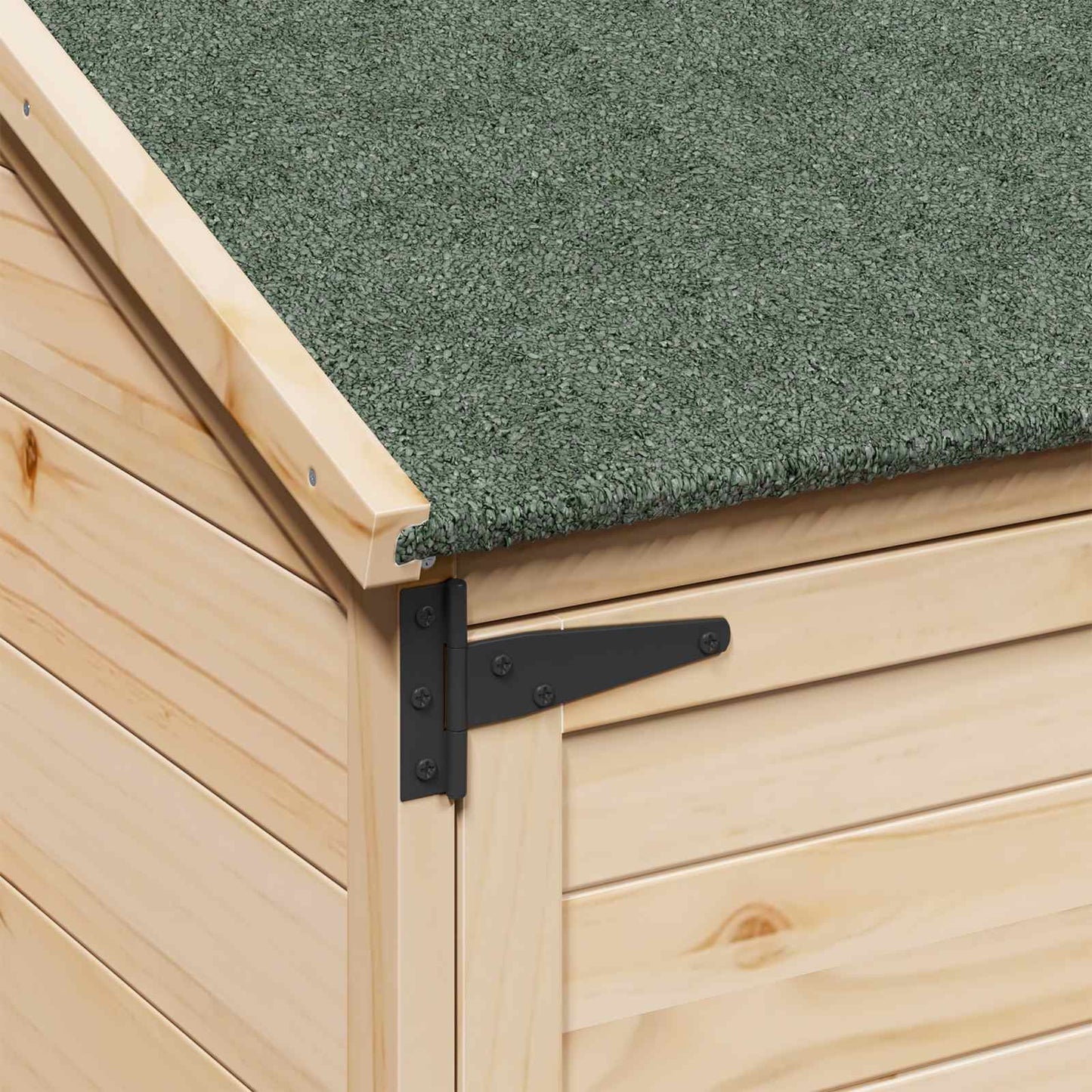 Have Skur Naturfarvet 106,5 x 56 x 176 cm Massivt Fyrretræ