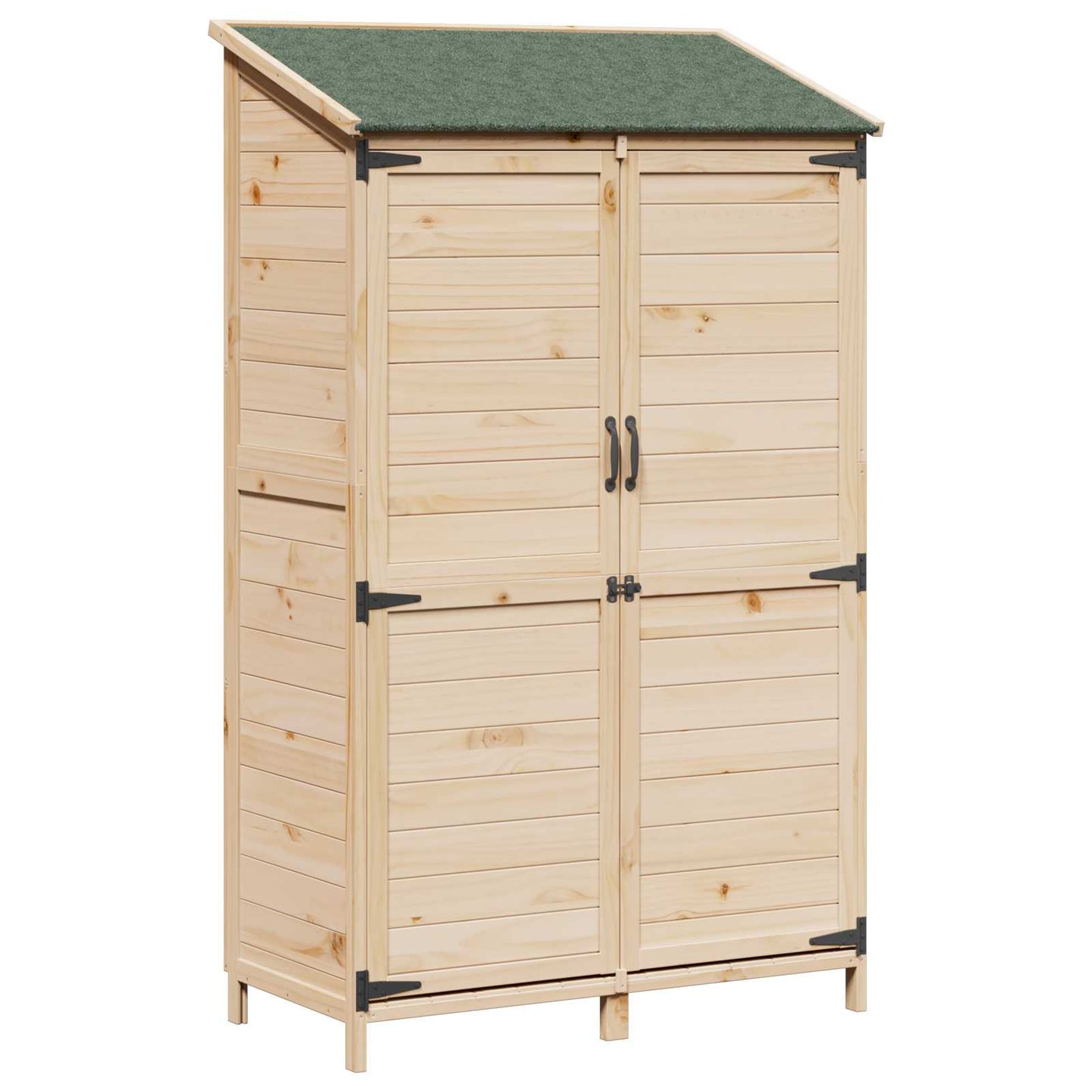 Have Skur Naturfarvet 106,5 x 56 x 176 cm Massivt Fyrretræ
