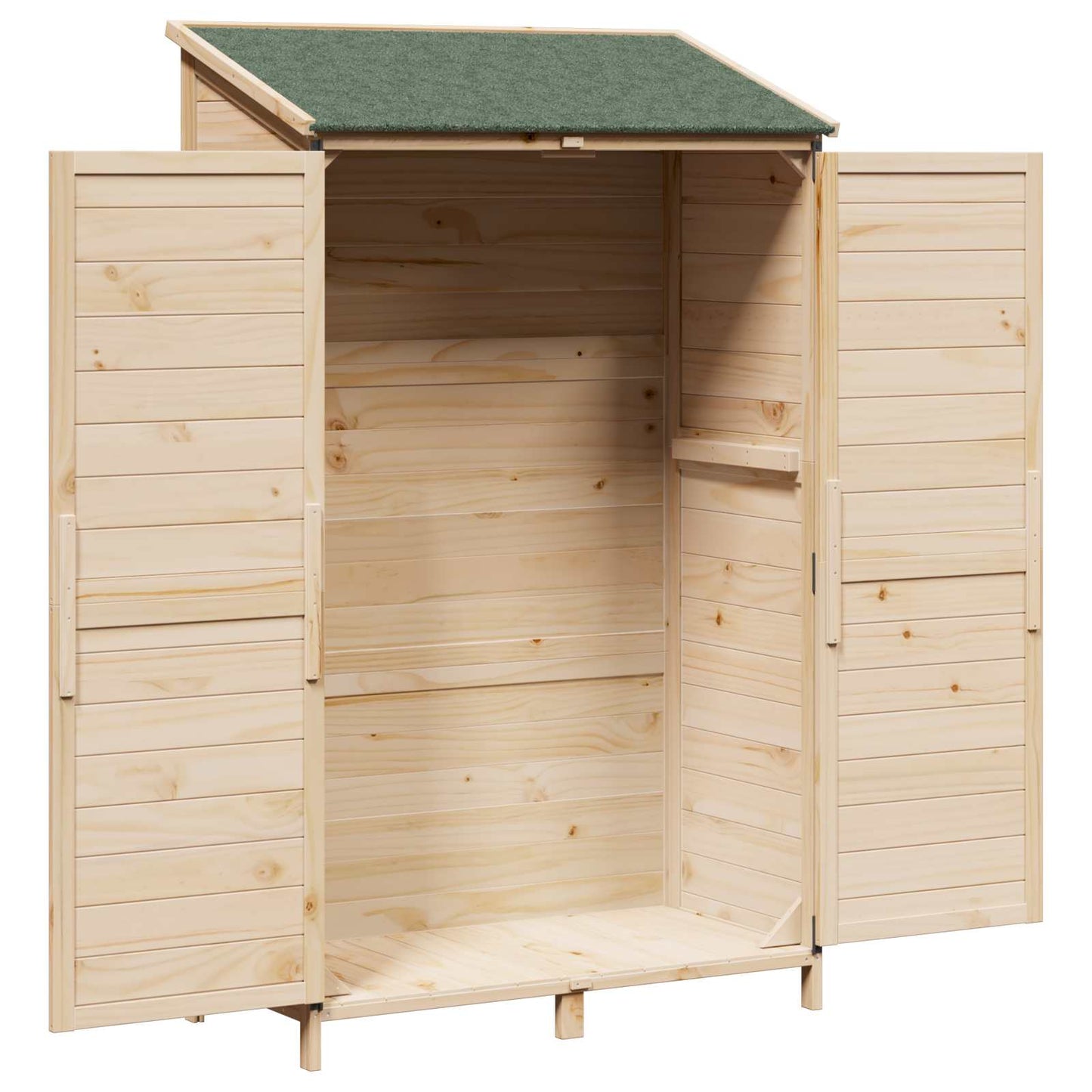 Have Skur Naturfarvet 106,5 x 56 x 176 cm Massivt Fyrretræ