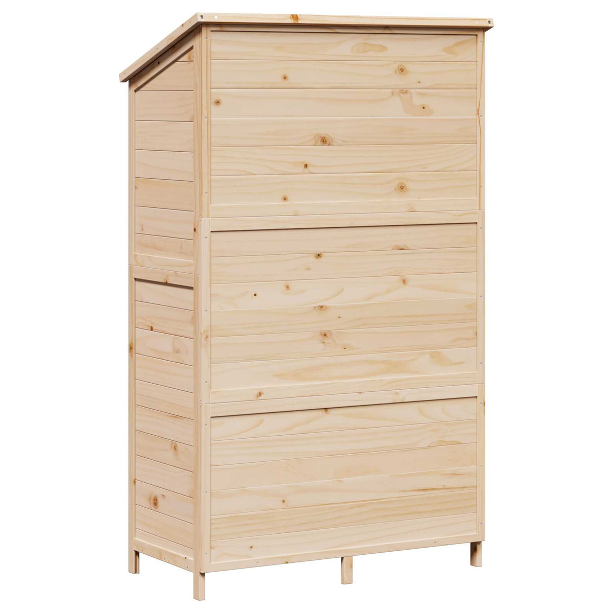 Have Skur Naturfarvet 106,5 x 56 x 176 cm Massivt Fyrretræ